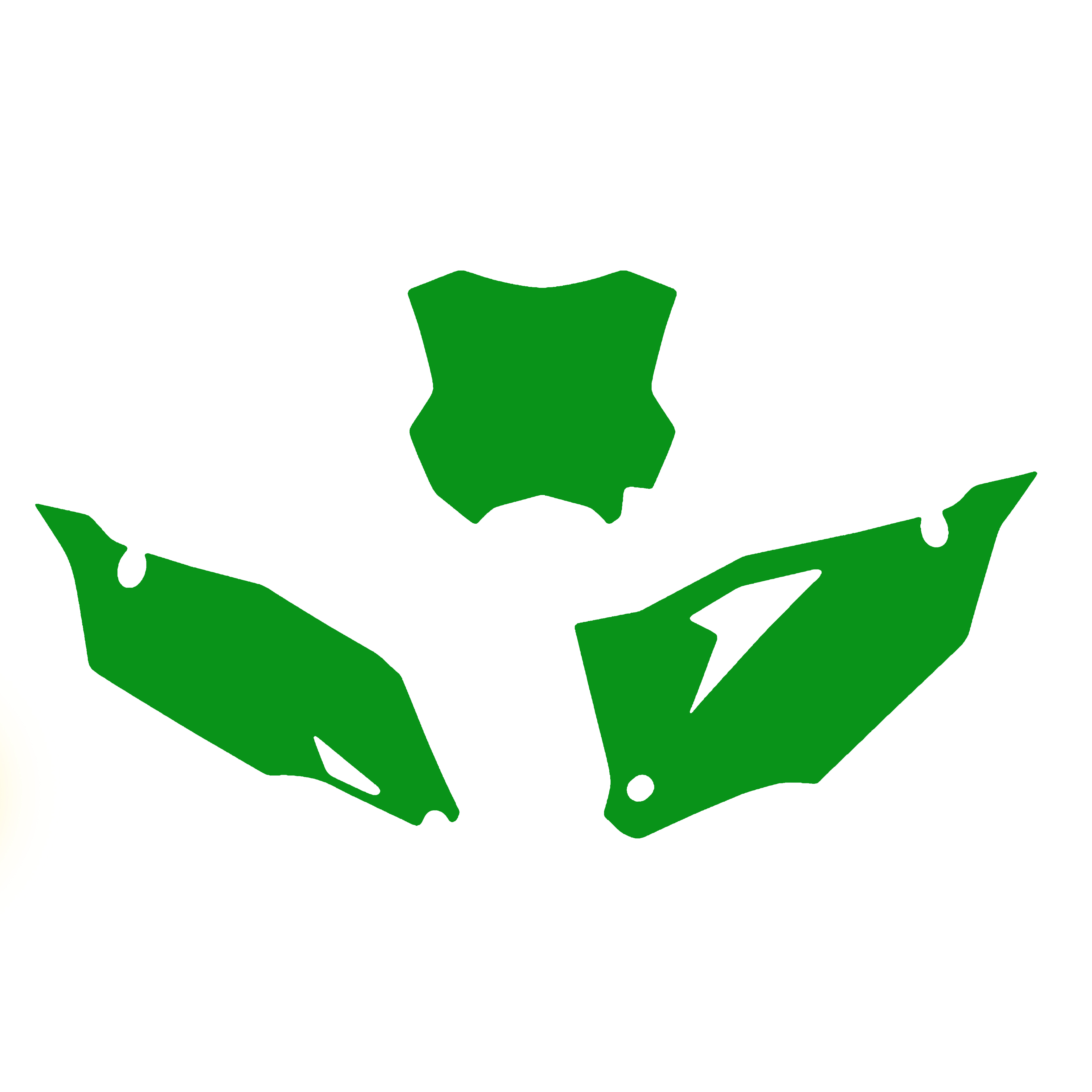2019-23 KXF 450 BACKGROUNDS, GREEN BLACKBIRD 3420/30 image 1