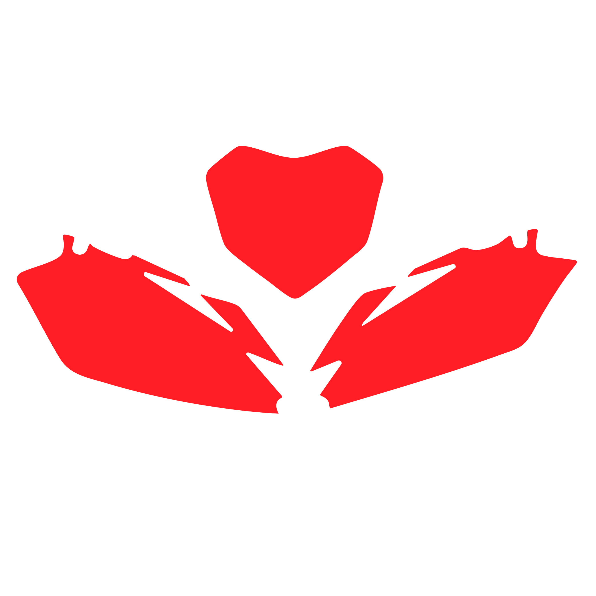 13-16 CRF450 BACKGROUNDS RED, BLACKBIRD 3138/60 image 1
