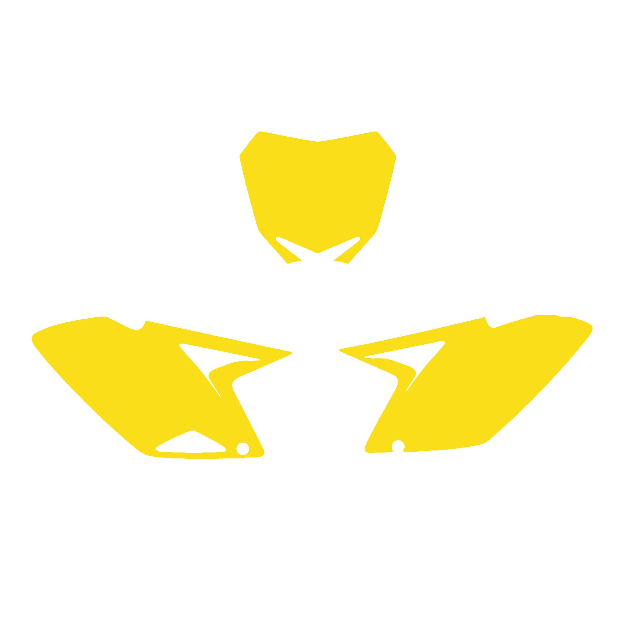 10-18 RMZ250 BACKGROUND YELLOW, BLACKBIRD 3318/40 image 1