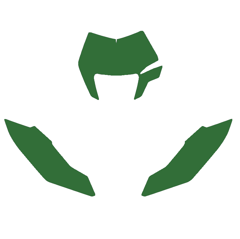 12-23 KTM FREERIDE GREEN PRE CUT BACKGROUNDS, BLACKBIRD 3521/30 image 1