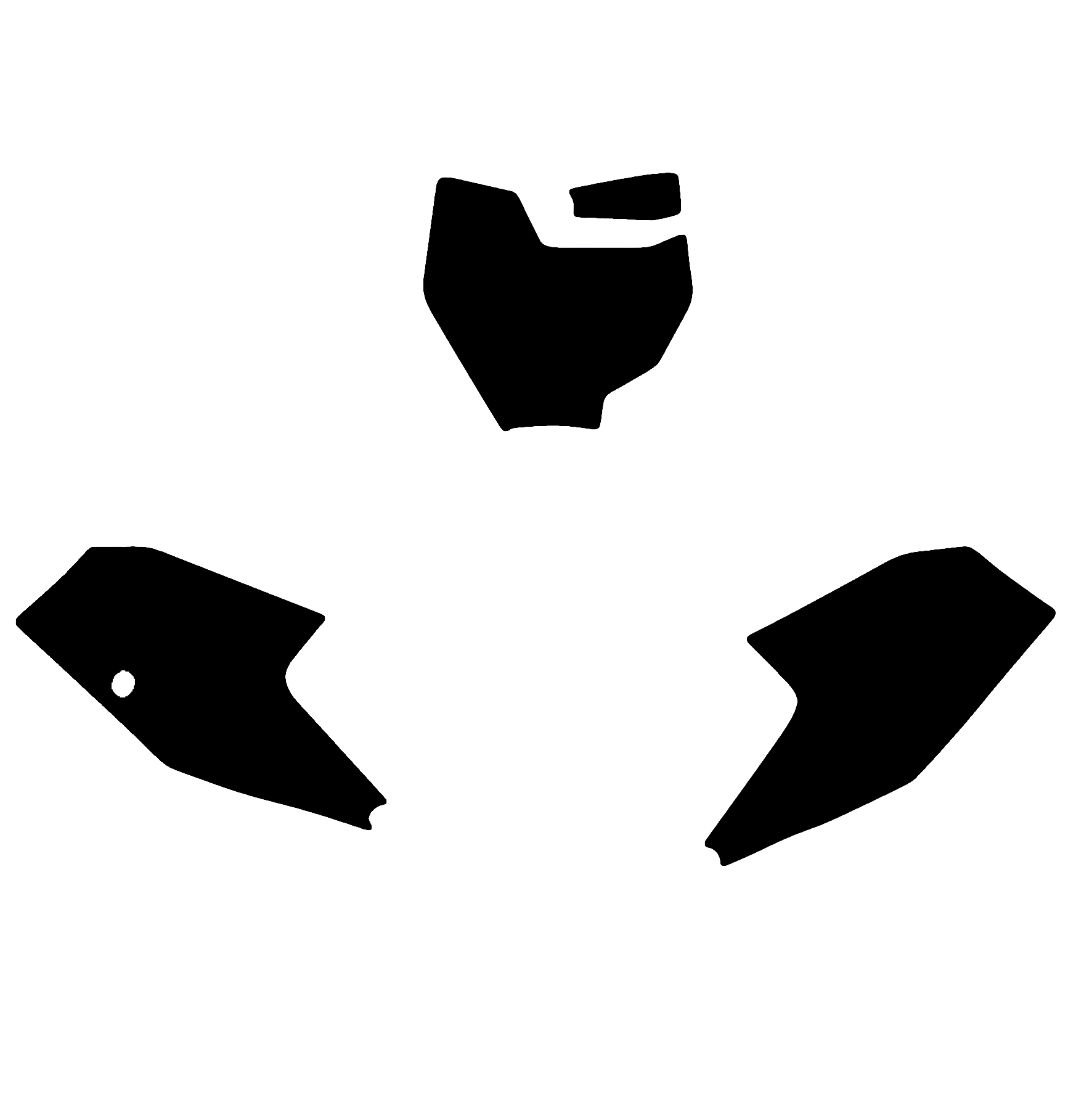 KTM SX 65 16-23 BLACK BACKGROUNDS, BLACKBIRD 3524/20 image 1