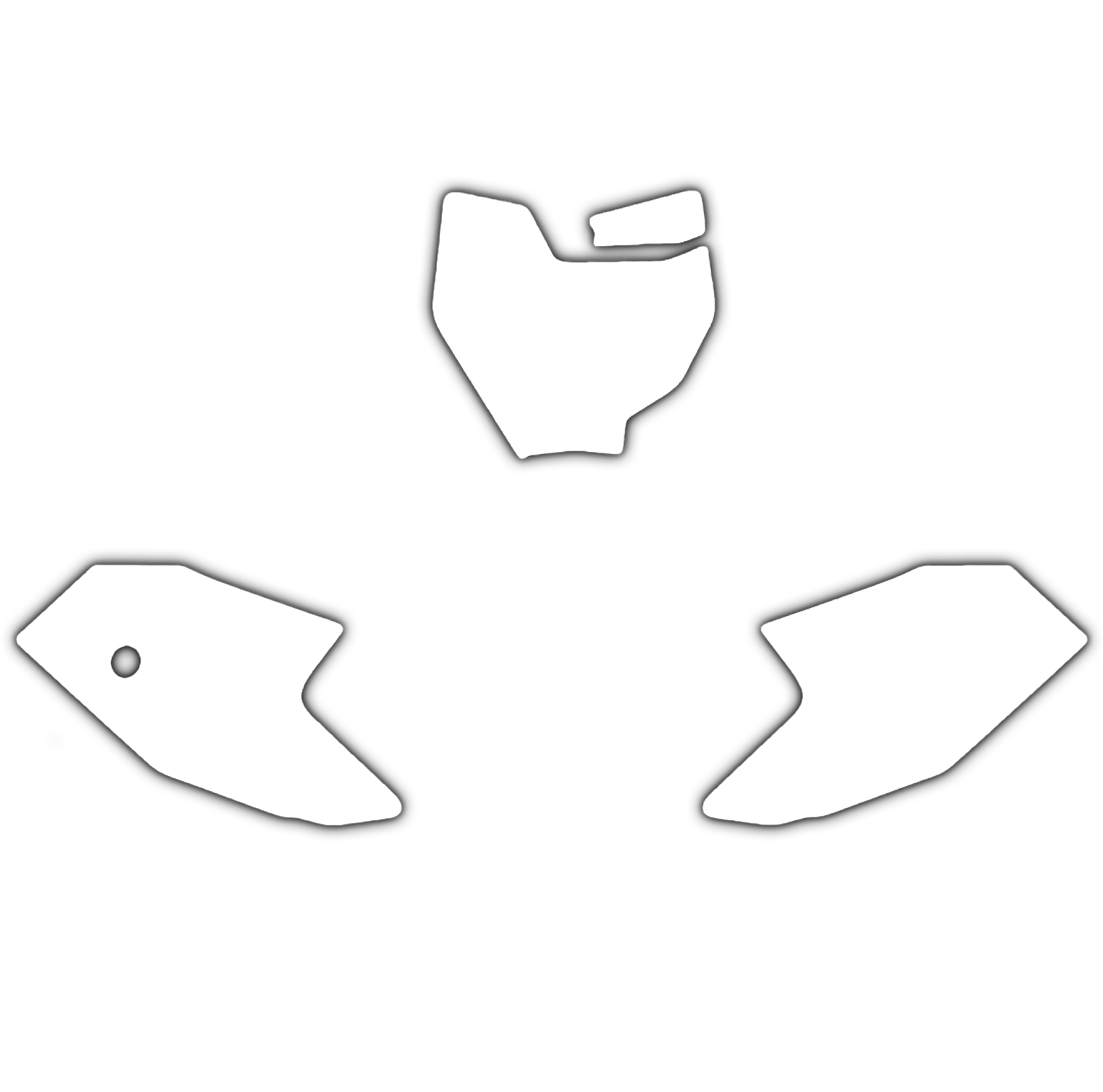 KTM SX 50 16-23 WHITE BACKGROUNDS, BLACKBIRD 3525/10 image 1