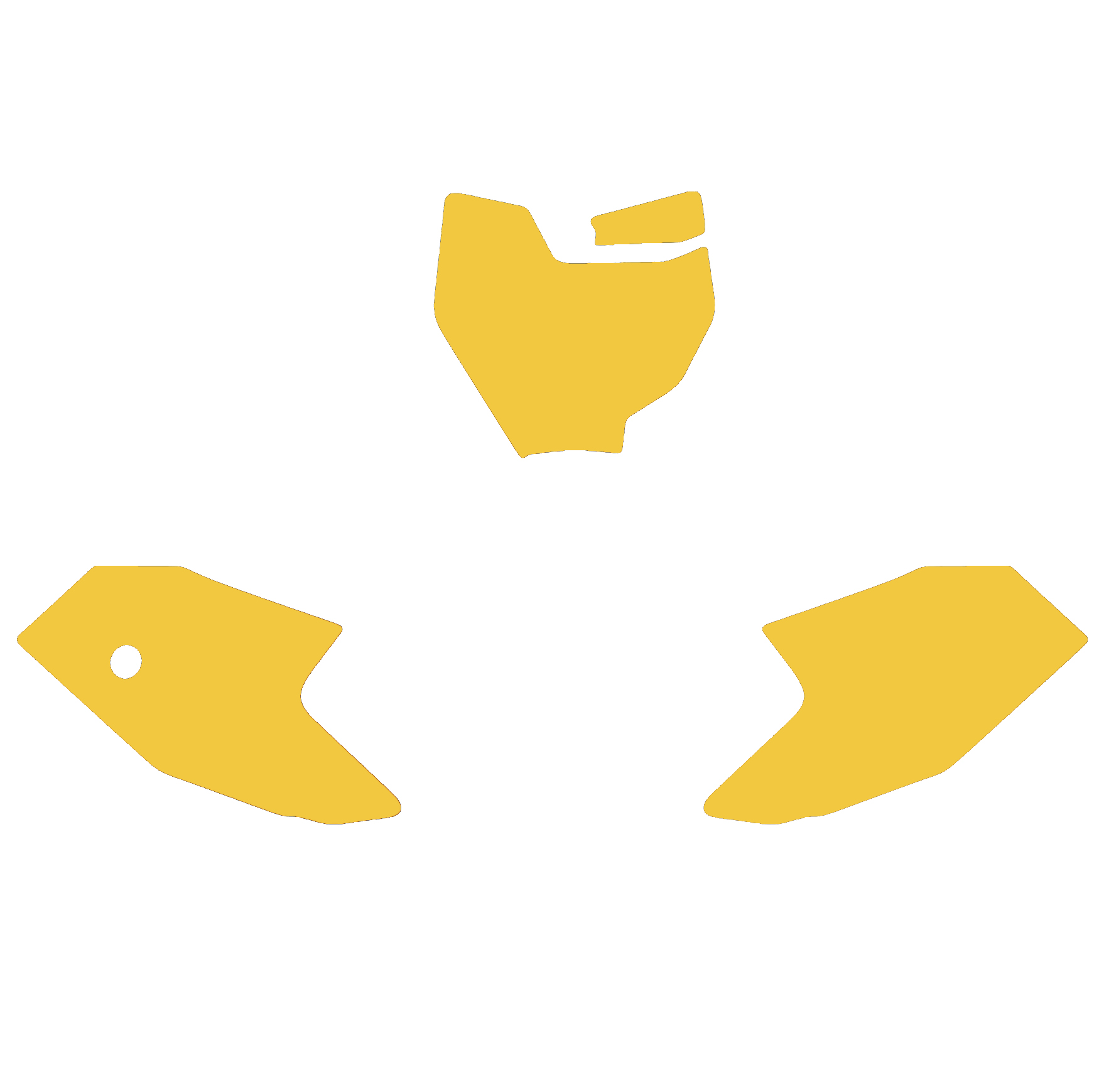 KTM SX 50 16-23 YELLOW BACKGROUNDS, BLACKBIRD 3525/40 image 1