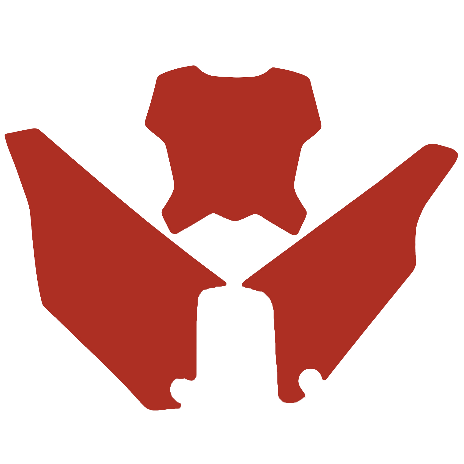 TRIUMPH TF 250X 24-25 RED MX PRE CUT, BLACKBIRD 3H00/60 image 1