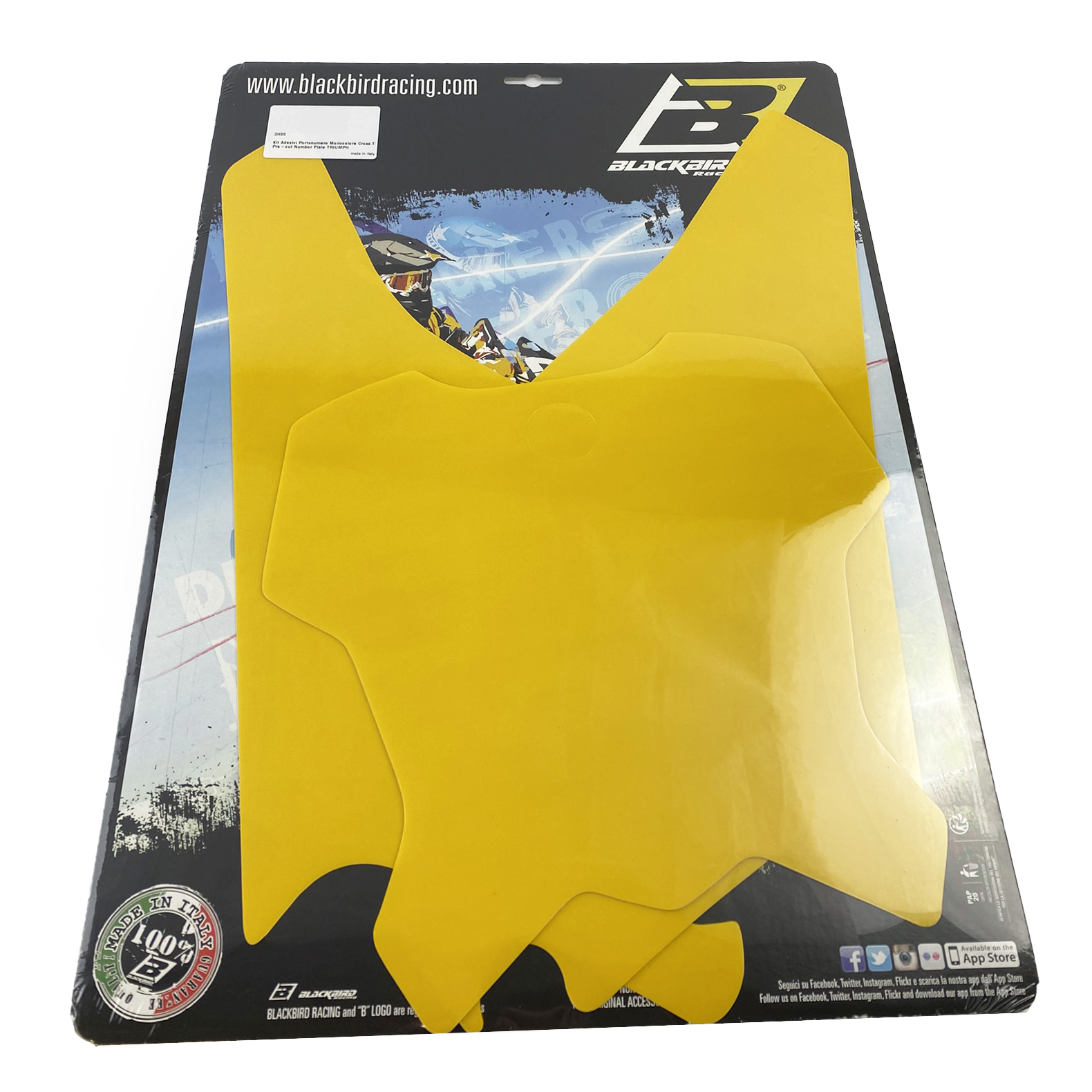 TRIUMPH TF 250X 24-25 YELLOW MX PRE CUT, BLACKBIRD 3H00/40 thumbnail 2