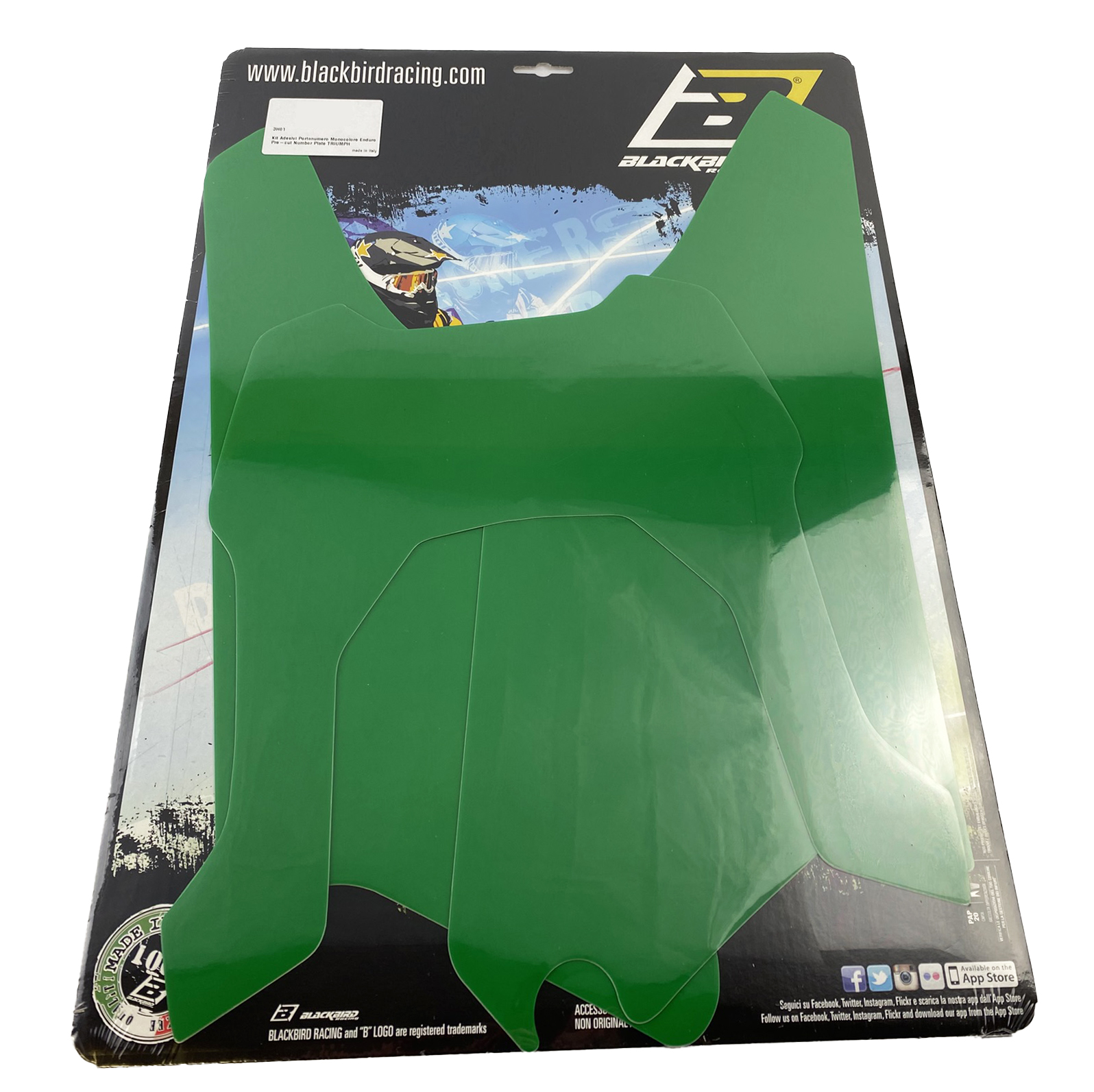 TRIUMPH TF 250X 24-25 GREEN ENDURO PRE CUT, BLACKBIRD 3H01/30 thumbnail 2