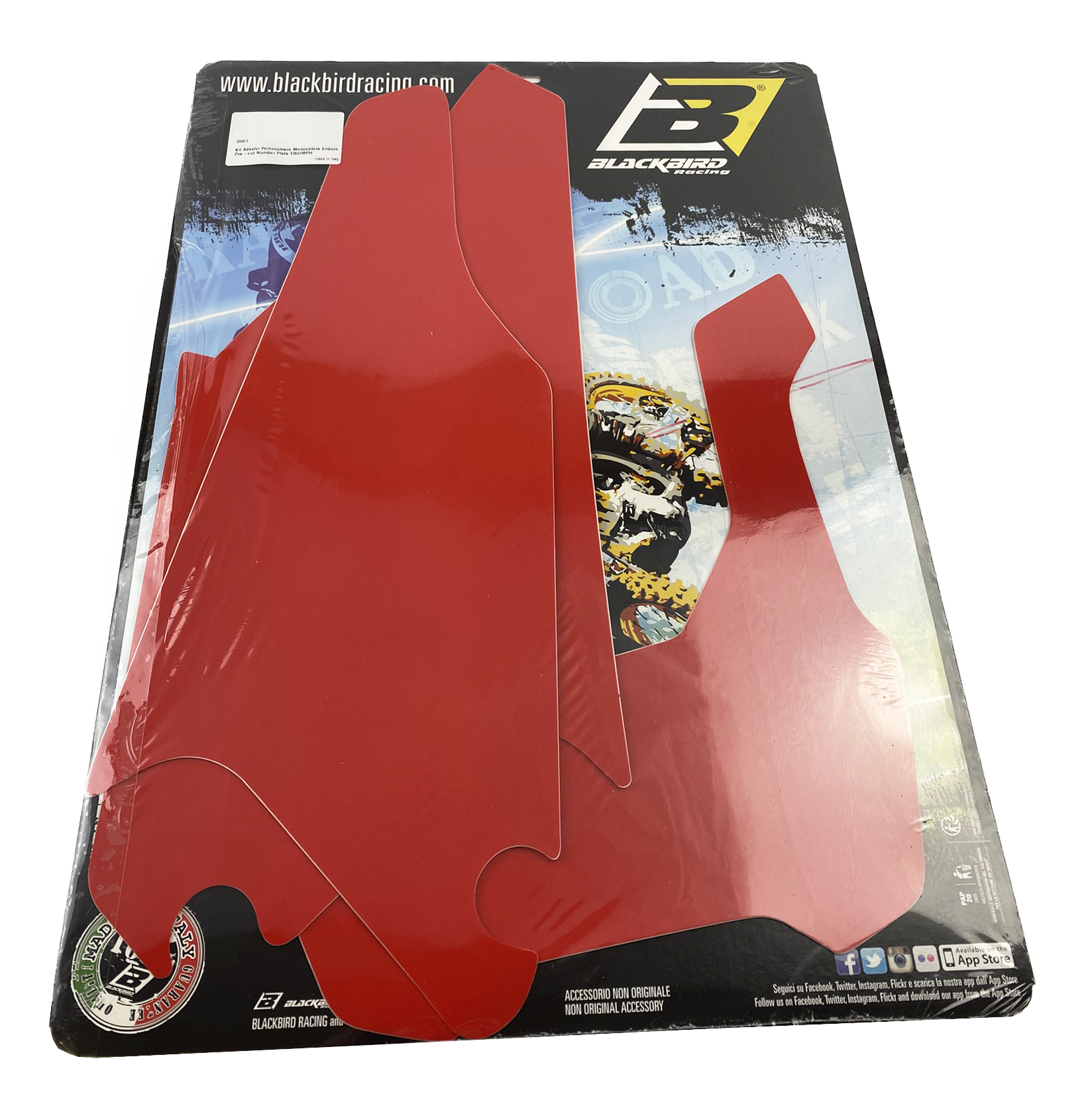 TRIUMPH TF 250X 24-25 RED ENDURO PRE CUT, BLACKBIRD 3H01/60 thumbnail 2