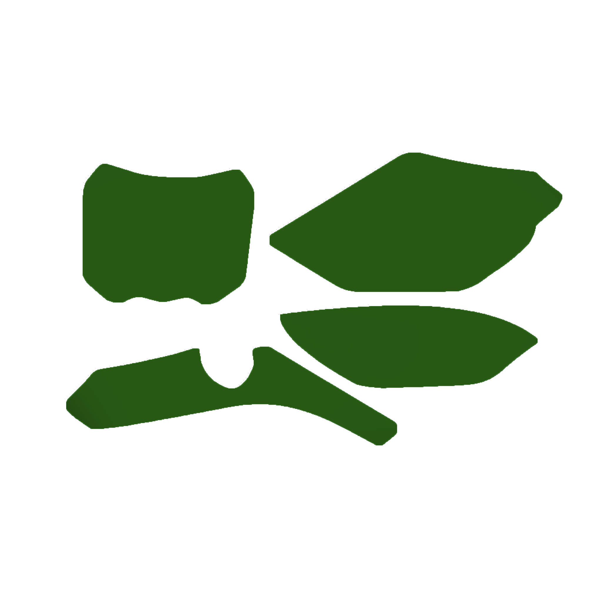 TM 4-STROKE MX 450-530 2022-25, BLACKBIRD 3818/30 GREEN, NUMBER BOARD BACKGROUNDS image 1