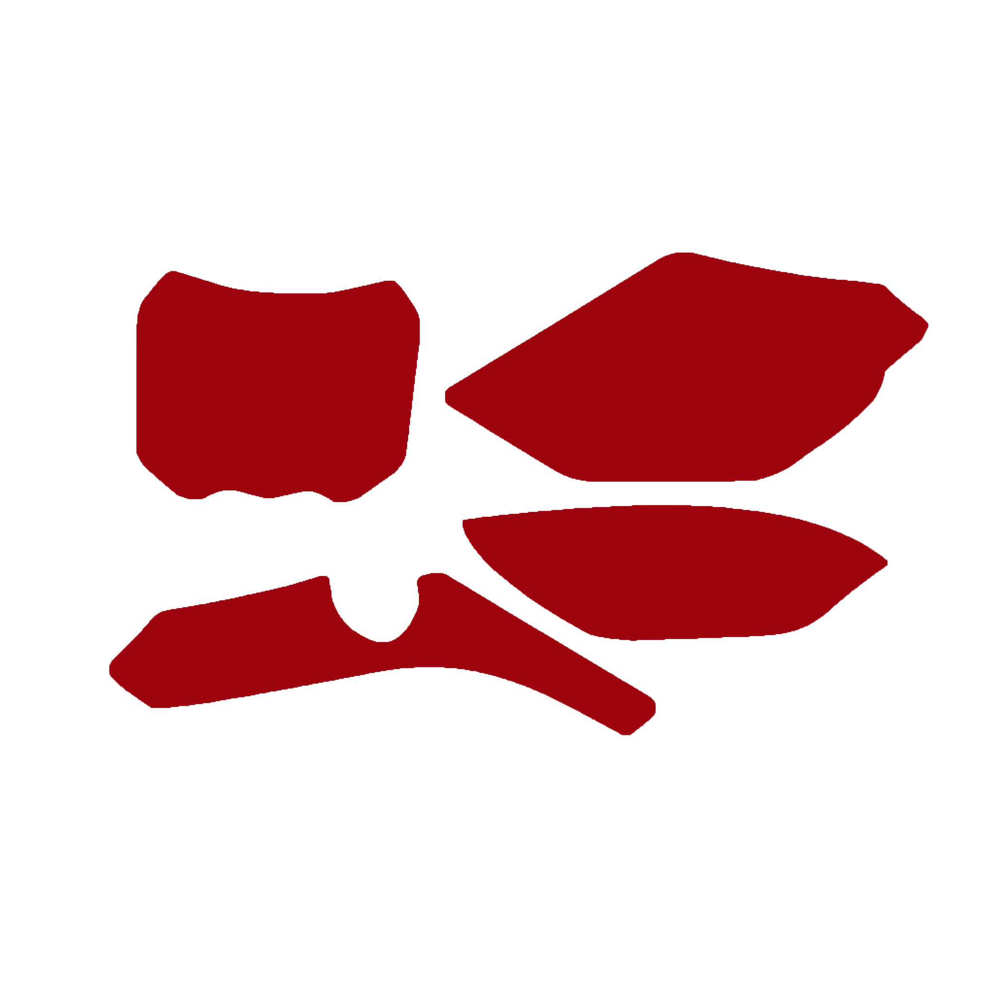 TM 4-STROKE MX 450-530 2022-25 PRE CUTS, BLACKBIRD 3818/60 RED, NUMBER BOARD BACKGROUNDS image 1