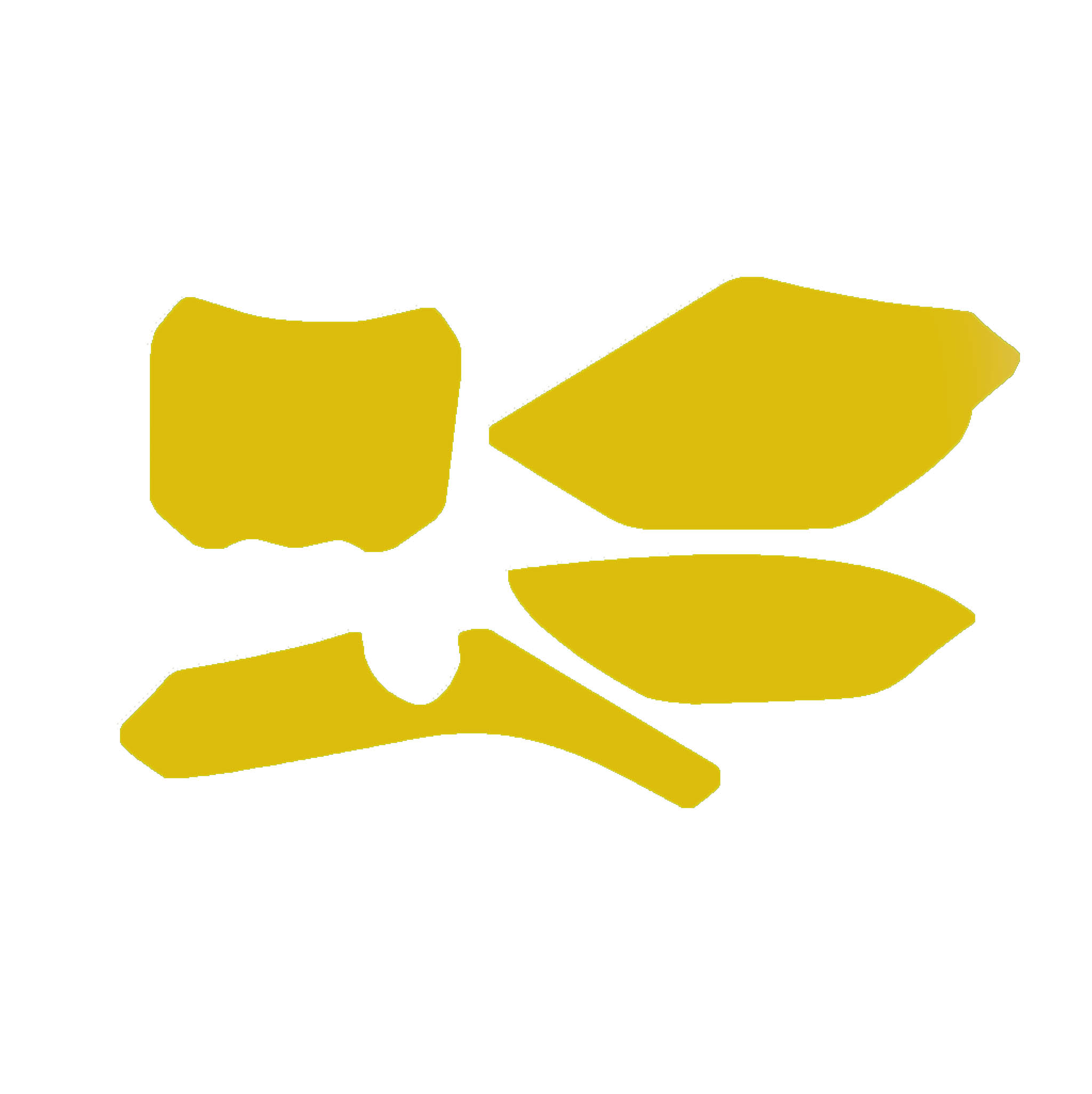 TM 4-STROKE MX 450-530 2022-25 PRE CUTS, BLACKBIRD 3818/40 YELLOW, NUMBER BOARD BACKGROUNDS image 1