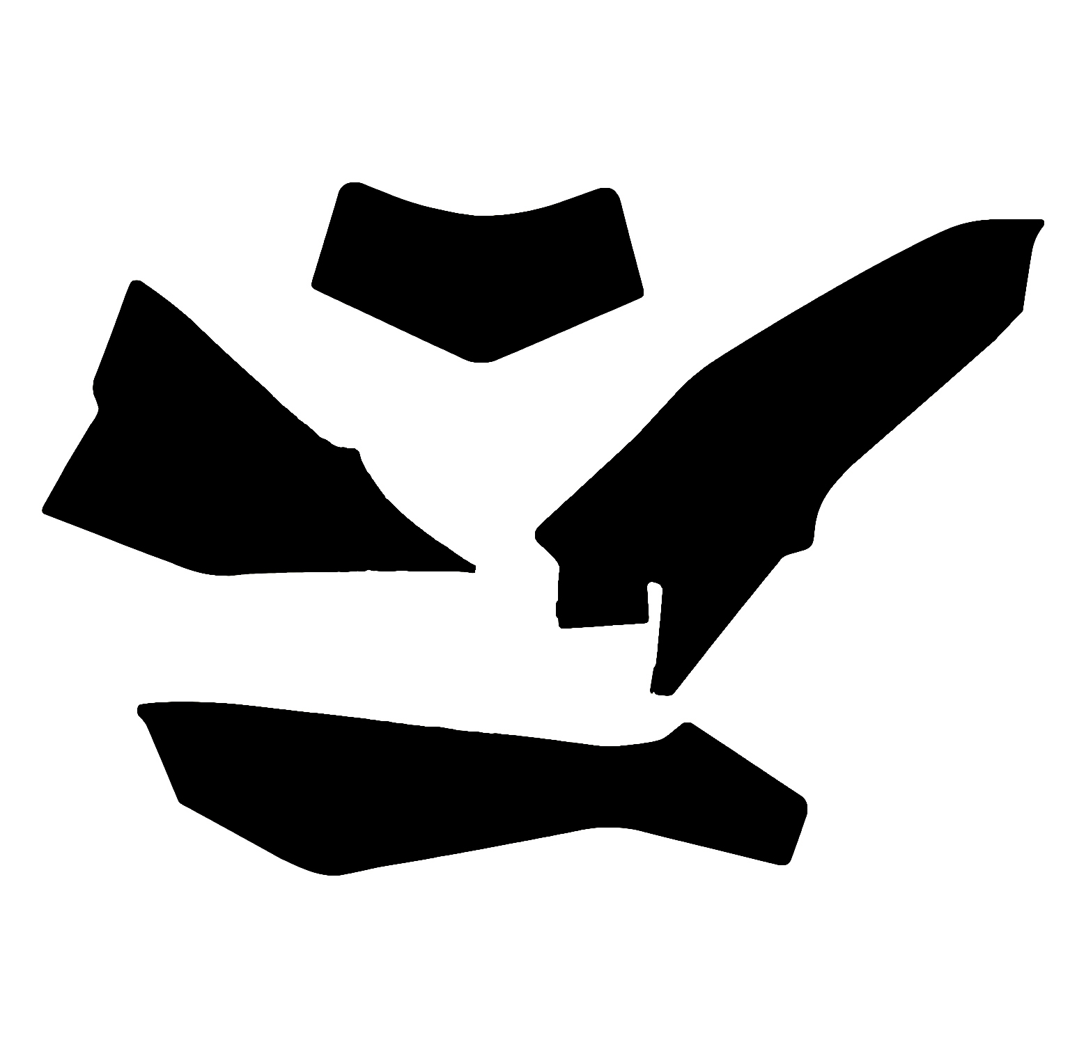 24-25 KTM EXC BLACK BACKGROUNDS, BLACKBIRD 3531/20 image 1