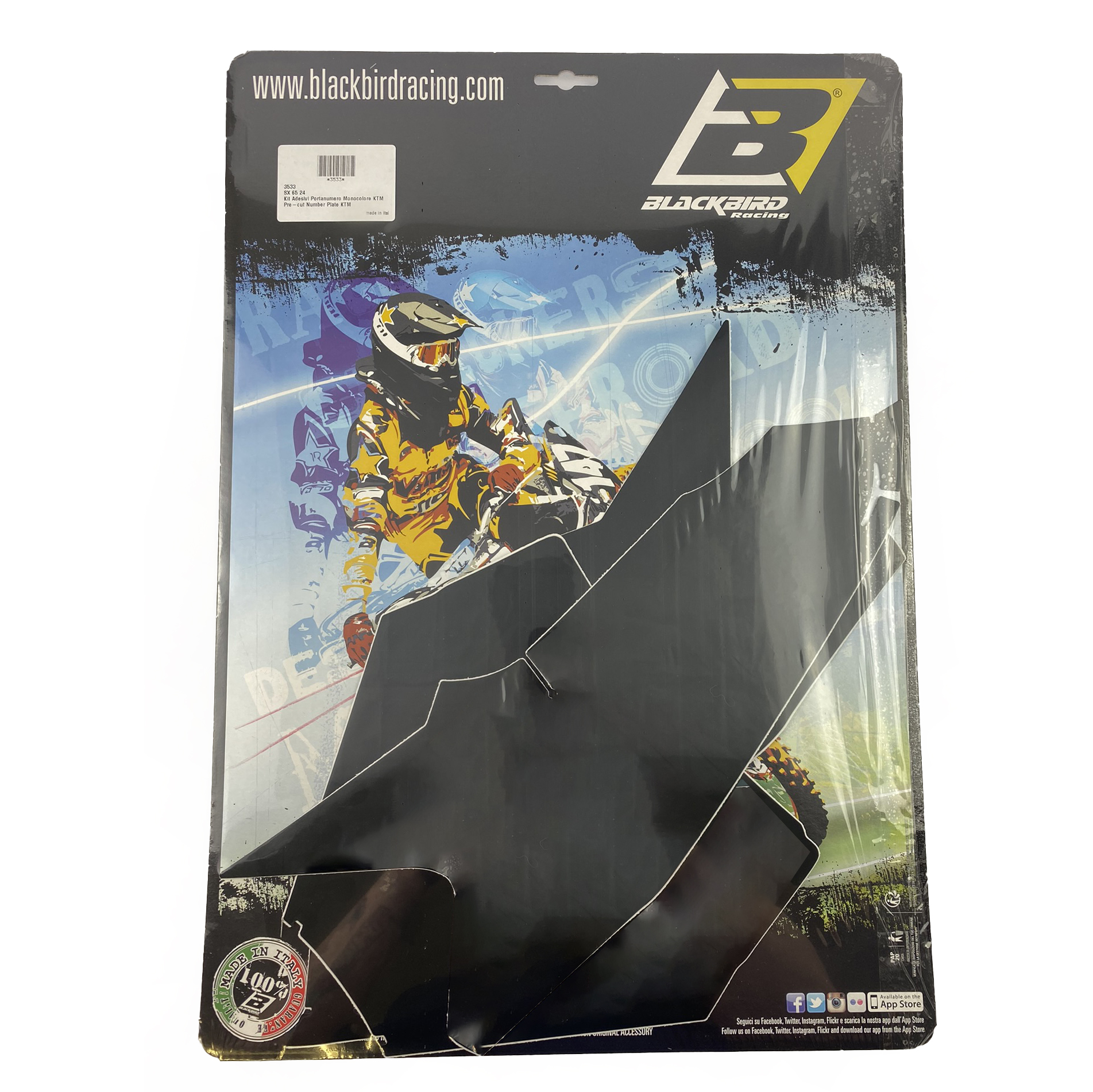 KTM SX 65 24-25 BLACK BACKGROUNDS, BLACKBIRD 3533/20 thumbnail 2