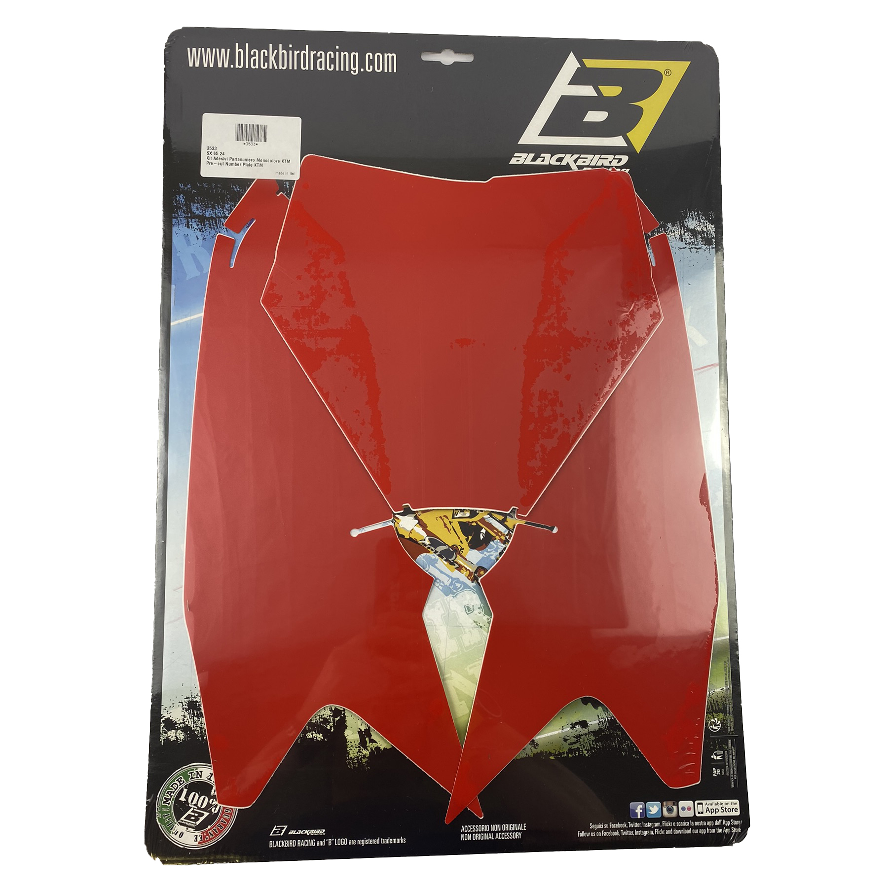 KTM SX 65 24-25, RED BACKGROUNDS, BLACKBIRD 3533/60 thumbnail 2