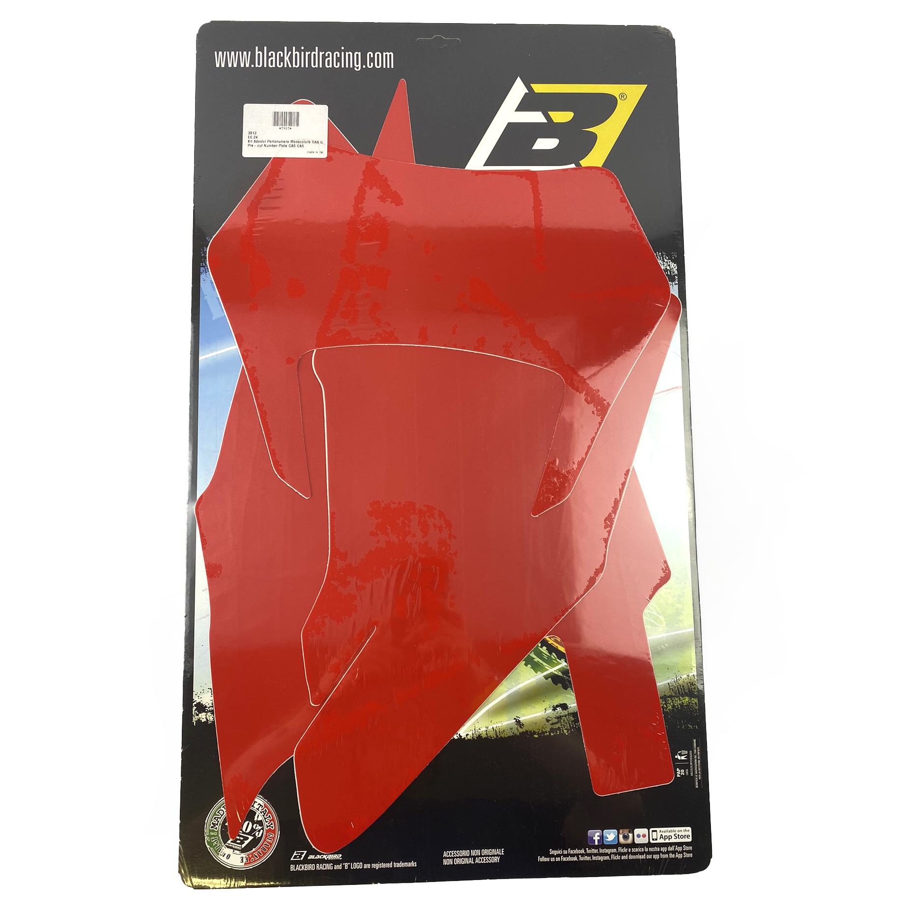 GASGAS EC 24-25 PRE CUT BACKGROUNDS, BLACKBIRD 3913/60 RED NUMBER BOARDS thumbnail 2