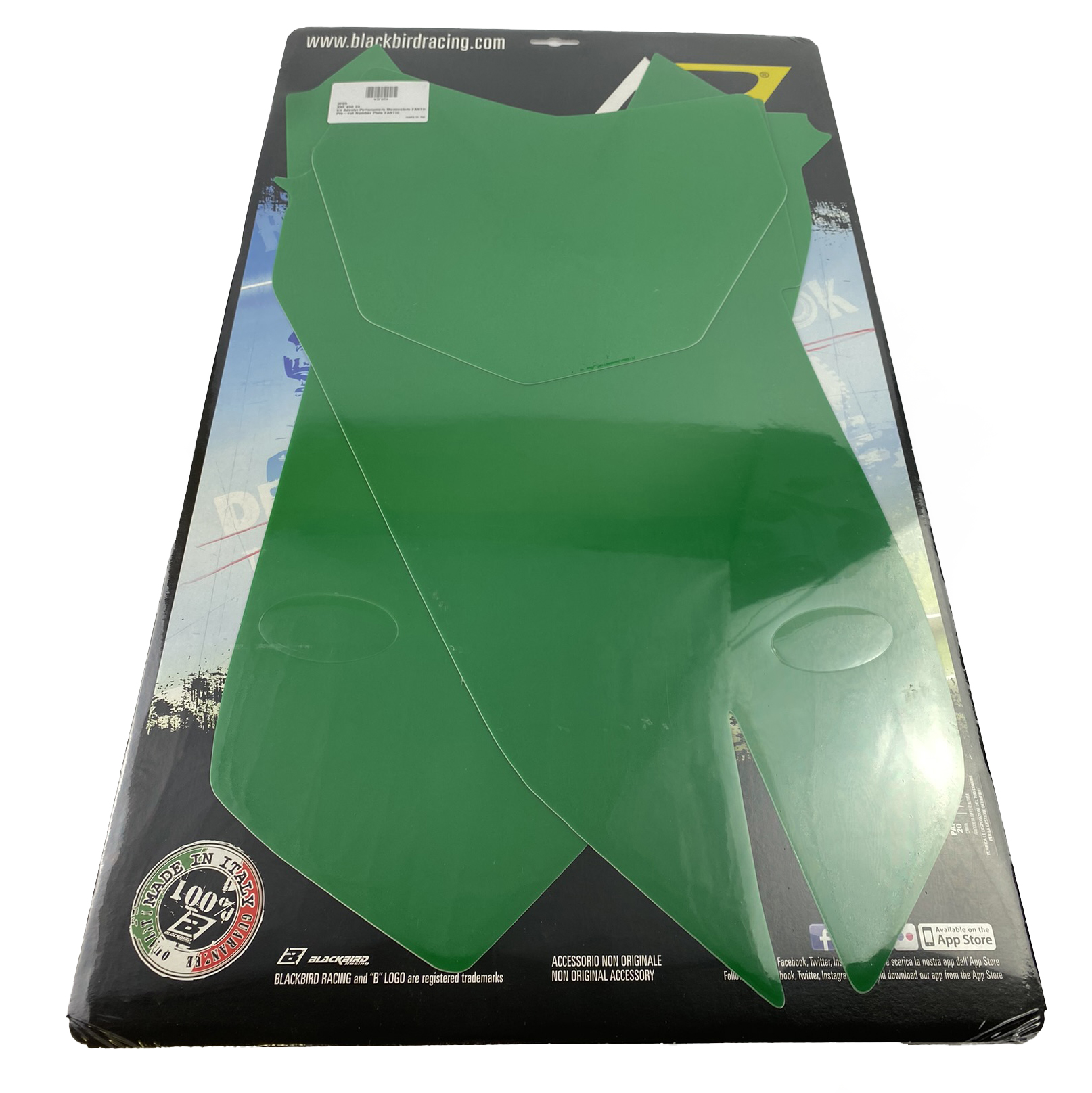 FANTIC XXF 450 2024-2025 PRE CUT BACKGROUNDS, BLACKBIRD 3F05/30 GREEN NUMBER BOARDS thumbnail 2