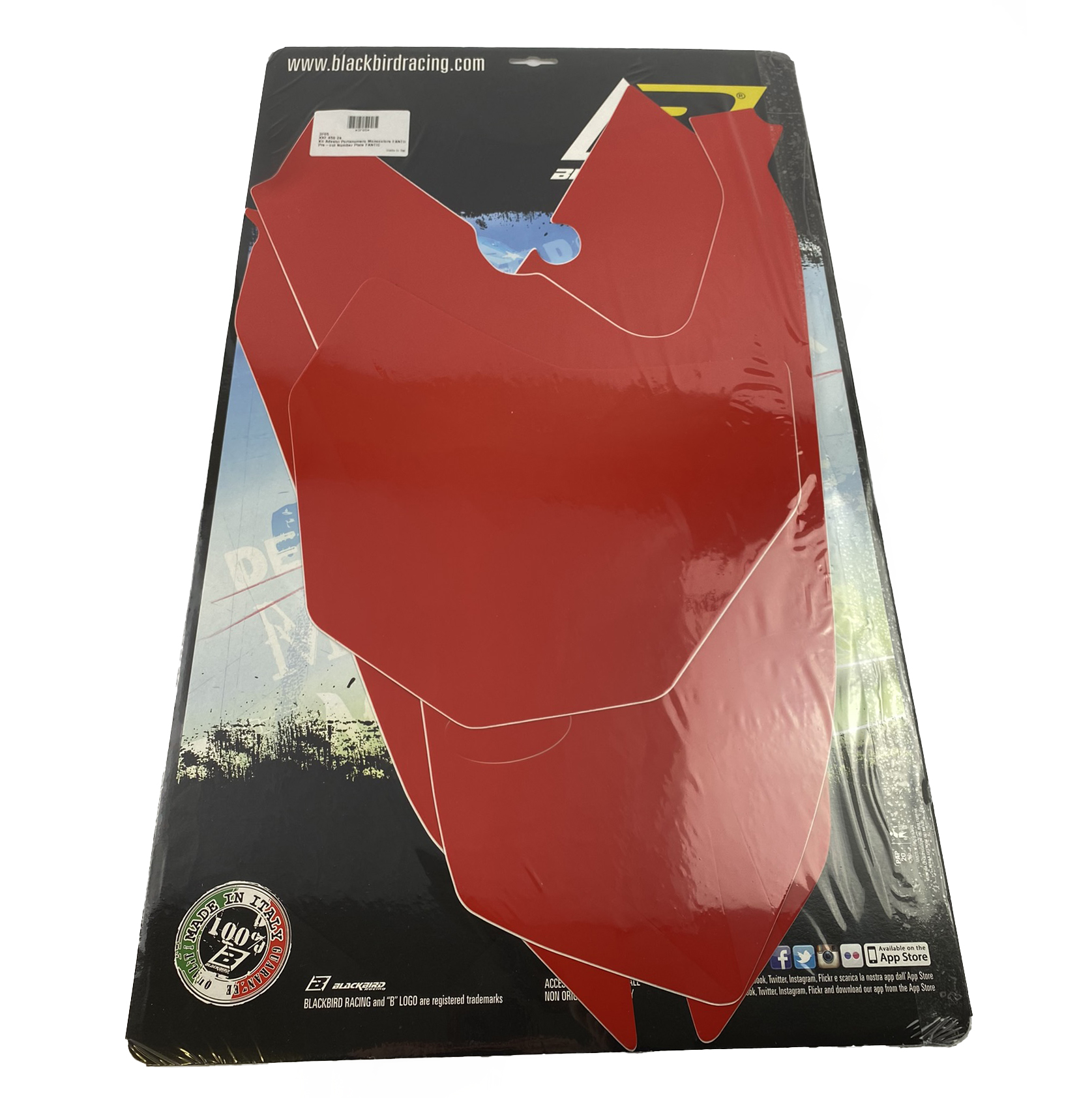 FANTIC XXF 450 2024-2025 PRE CUT BACKGROUNDS, BLACKBIRD 3F05/60 RED NUMBER BOARDS thumbnail 2