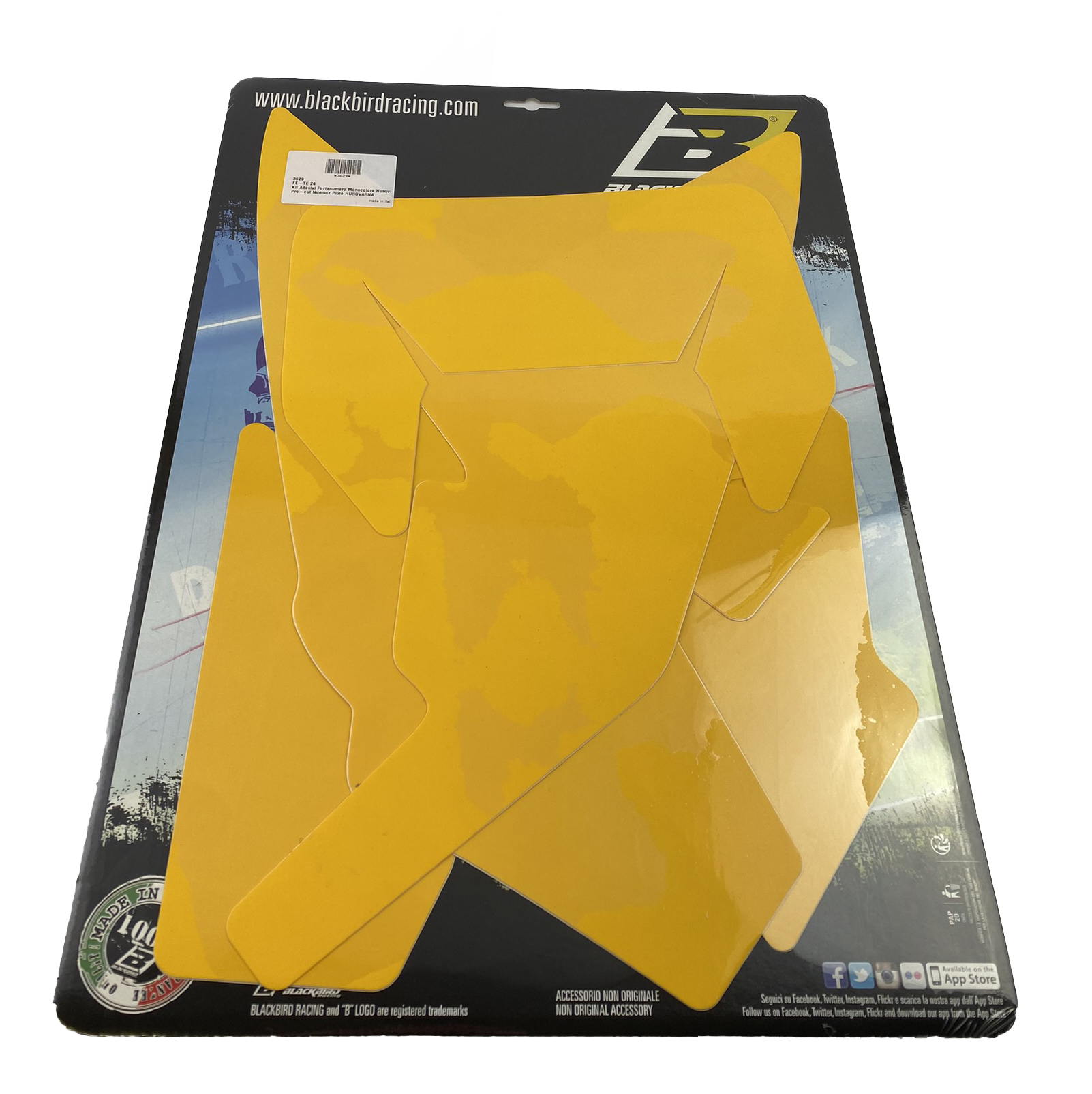 24-25 TE/FE HUSQVARNA, YELLOW BACKGROUNDS, BLACKBIRD 3629/40 thumbnail 2