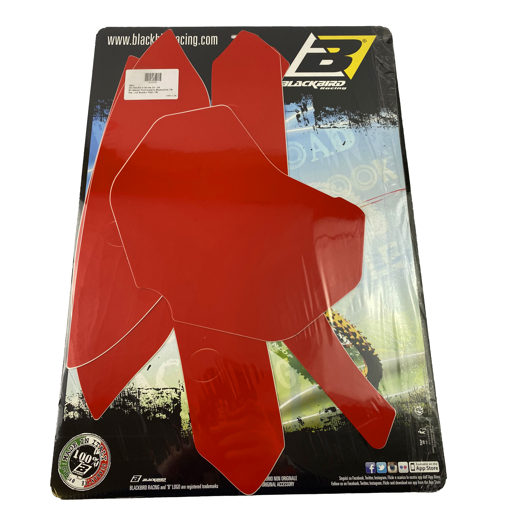 TM 4-STROKE 250-300 ENDURO 2022-25 PRE CUTS, BLACKBIRD 3823/60 RED, NUMBER BOARD BACKGROUNDS thumbnail 2