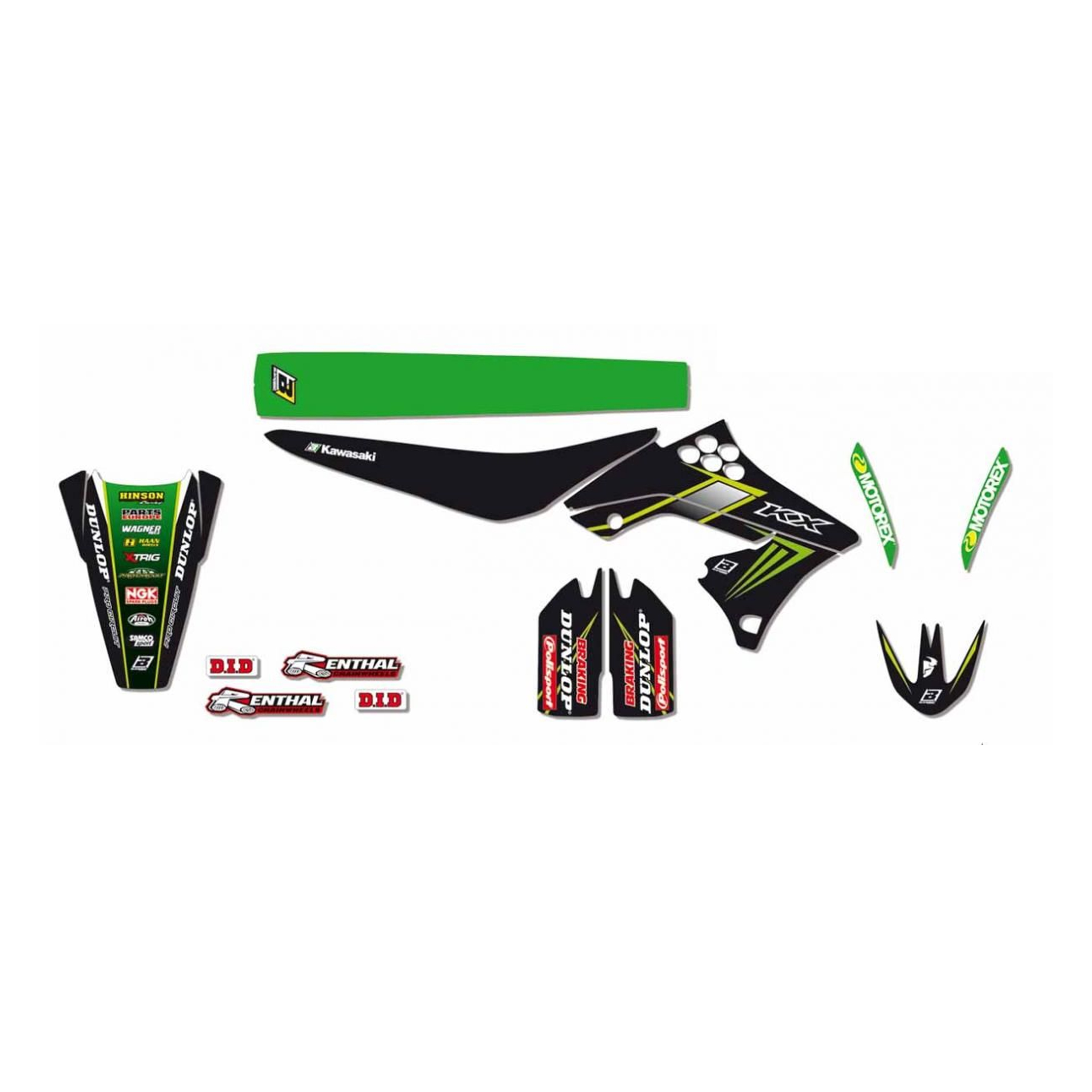 09-12 KXF250 KAWASAKI RACING, TEAMBLACKBIRD FULL TEAM KIT, 8418R8 thumbnail 2