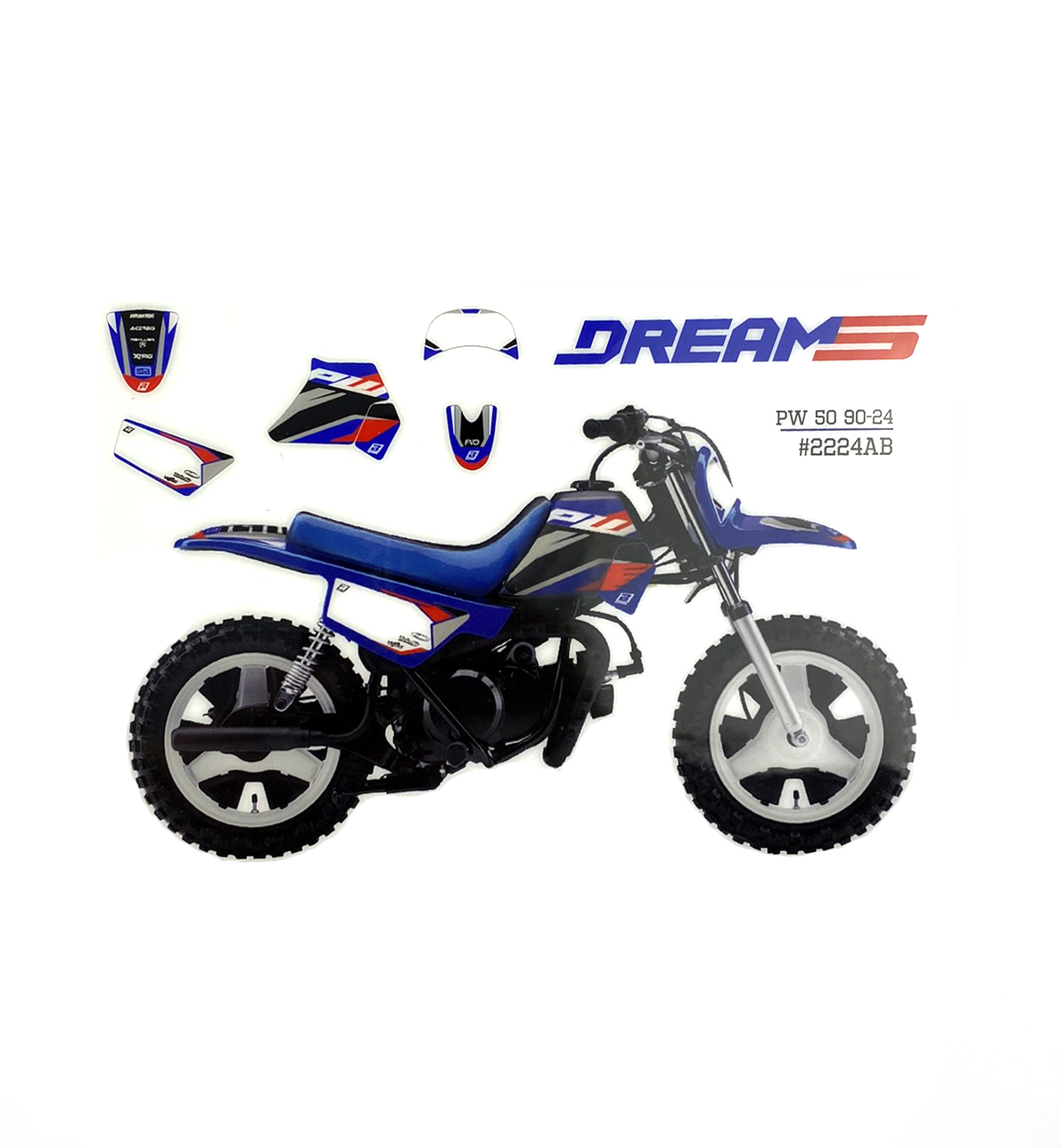90-24 PW50 DREAM 5 BLACKBIRD, DECAL KIT 2224AB thumbnail 3