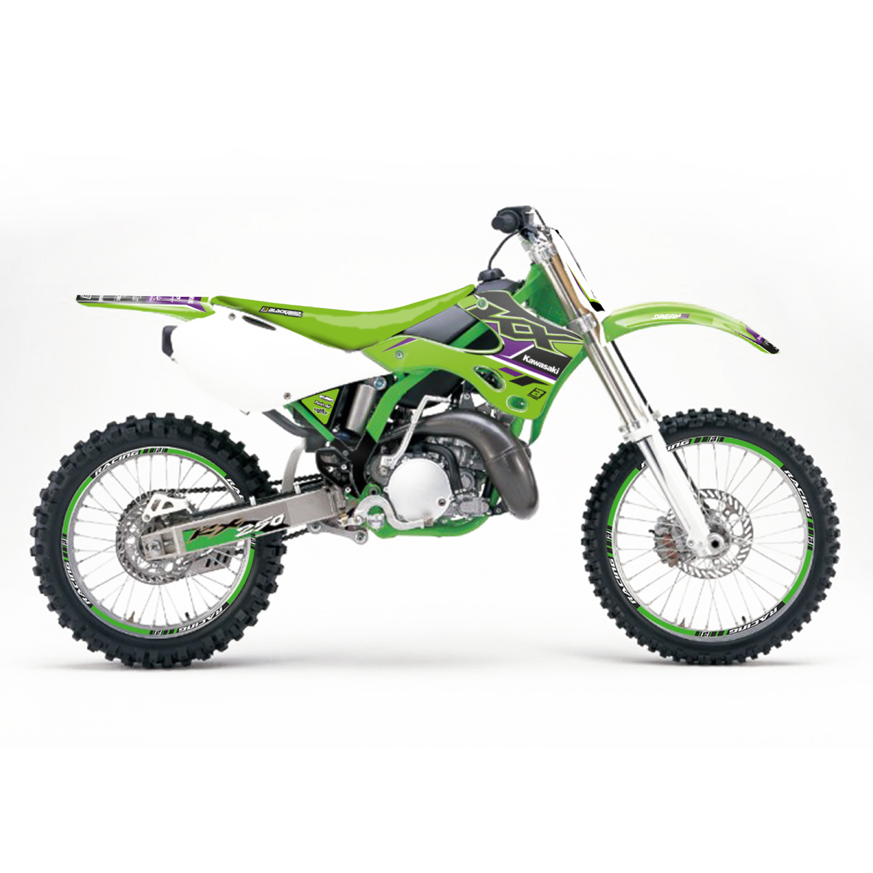 99-02 KX125/250 DREAM 5 GRAPHICS, BLACKBIRD 2409AB thumbnail 2
