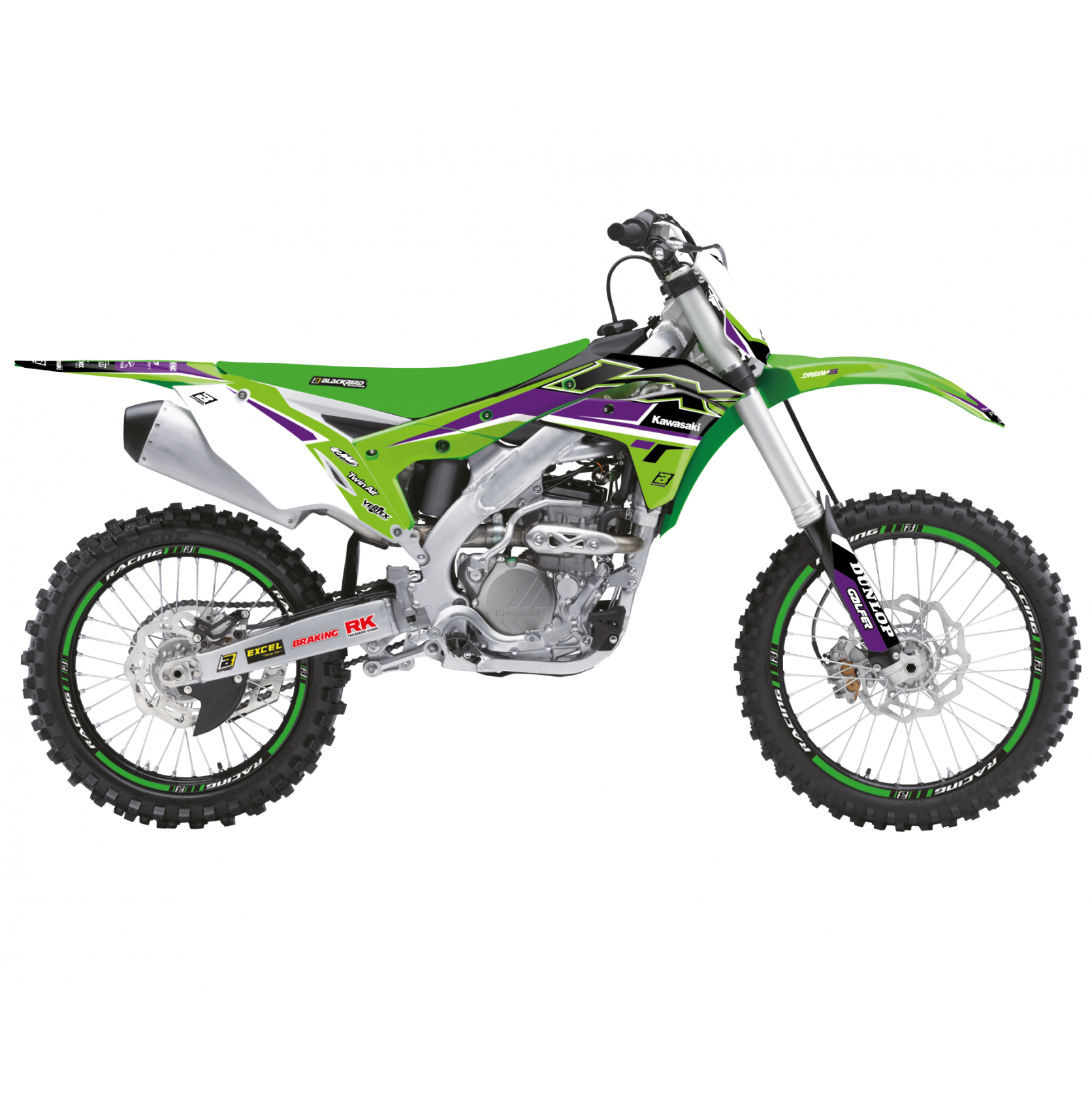 17-20 KXF250 DREAM 5 GRAPHICS, BLACKBIRD 2424AB image 1