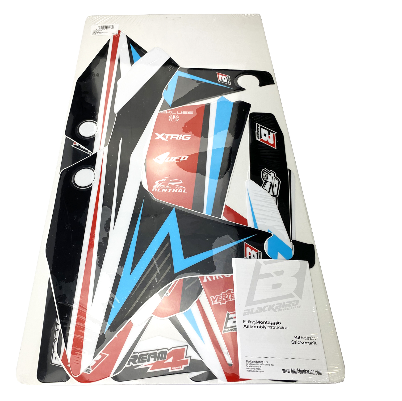 2024-25 FANTIC 450 XXF DREAM 4, BLACKBIRD DECAL KIT, 2F03N image 1