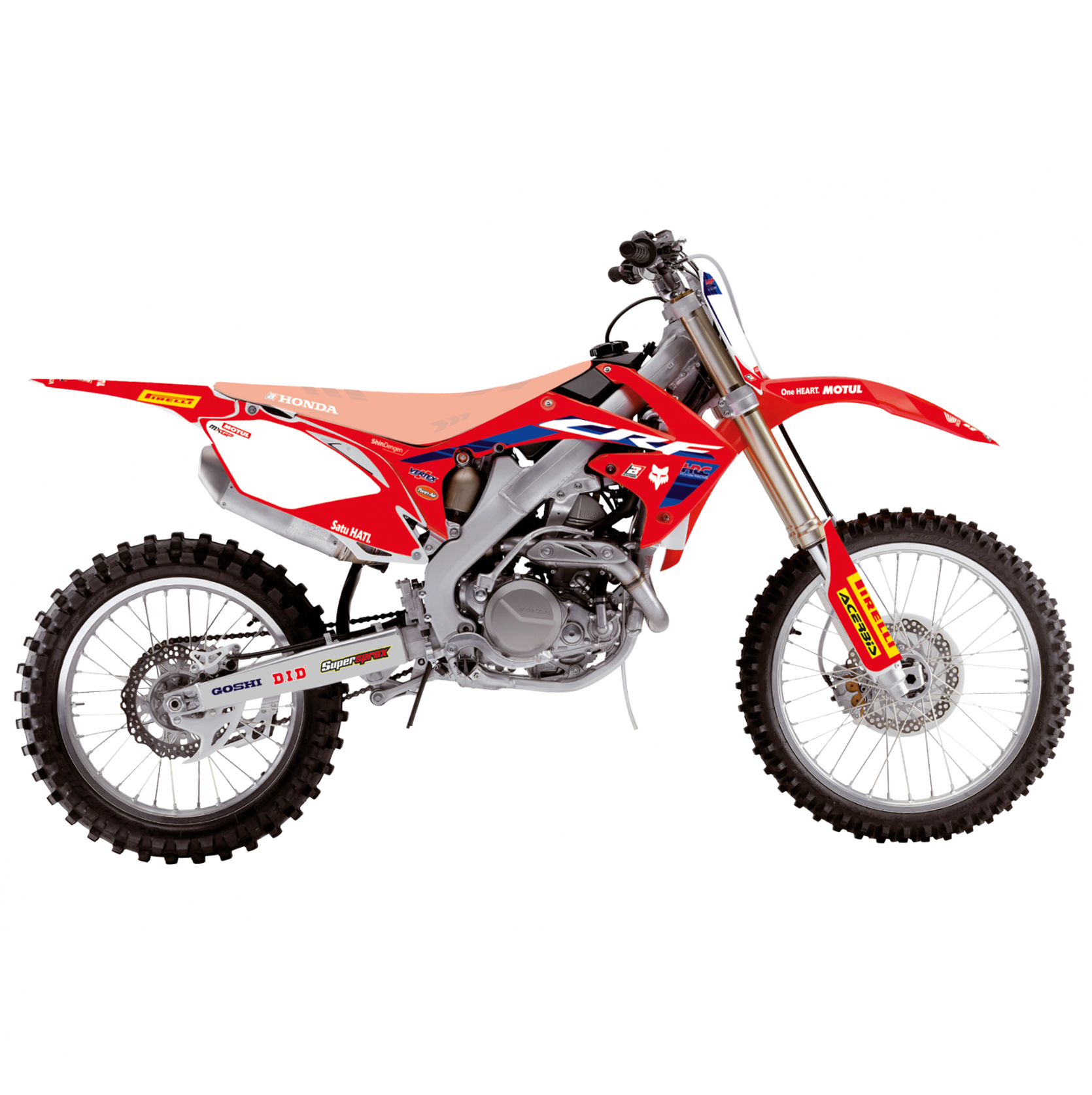 CRF250 CRF450 HONDA HRC, BLACKBIRD 2142R23 DECAL KIT image 1