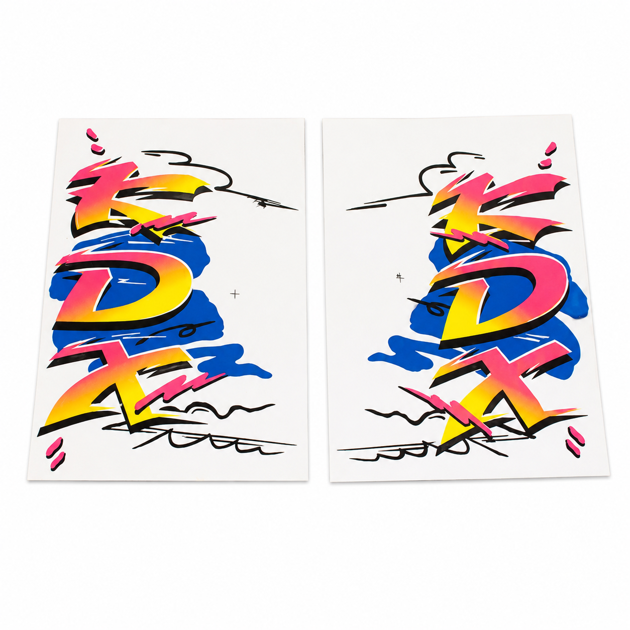 TANK STICKER DECAL KAWASAKI KDX 125 200 175 220 250 400 450 image 1
