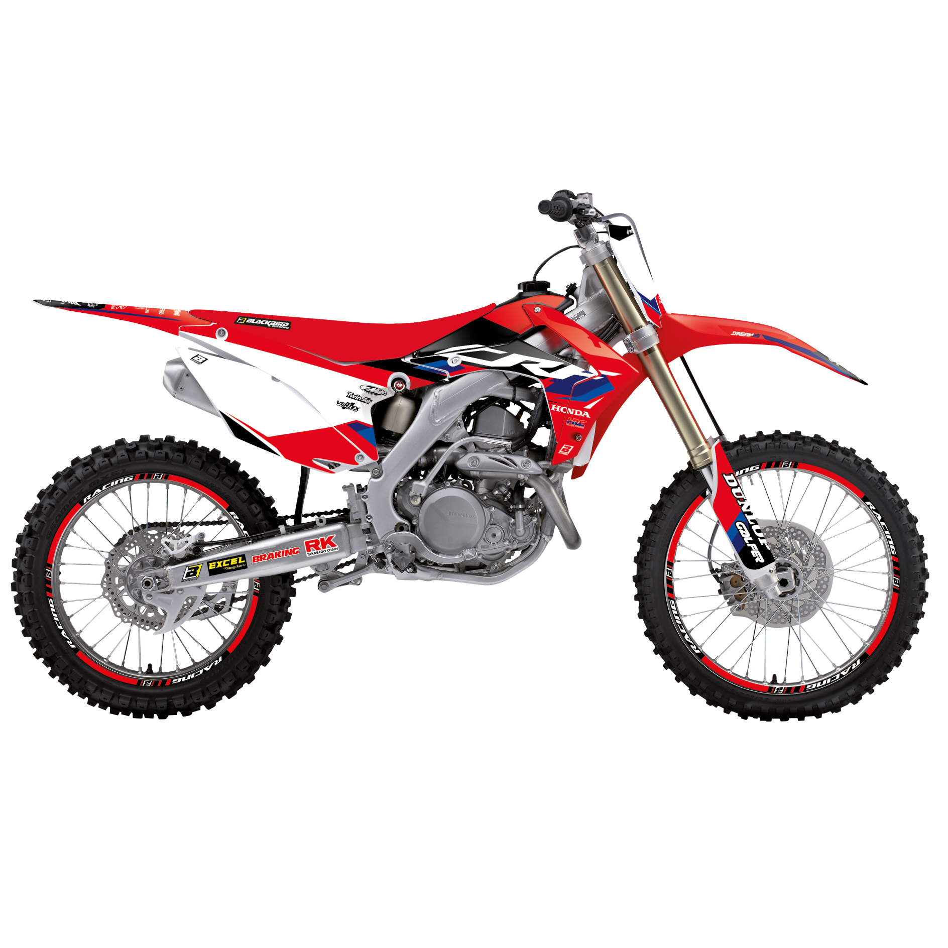 14-17 CRF250 13-16 CRF450 DREAM 5 DECAL SET, BLACKBIRD 2145AB image 1