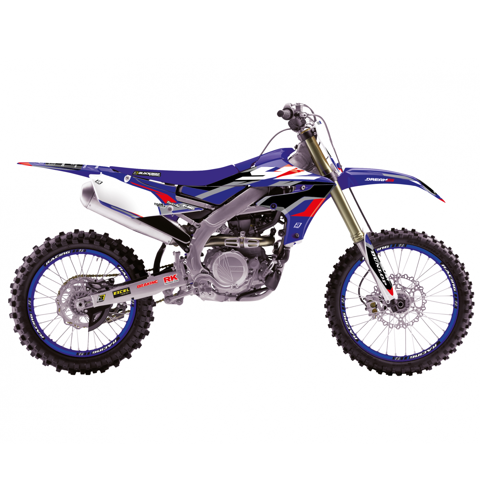 19-22 YZF250/450 DREAM 5 GRAPHICS, BLACKBIRD 2247AB DECAL KIT image 1