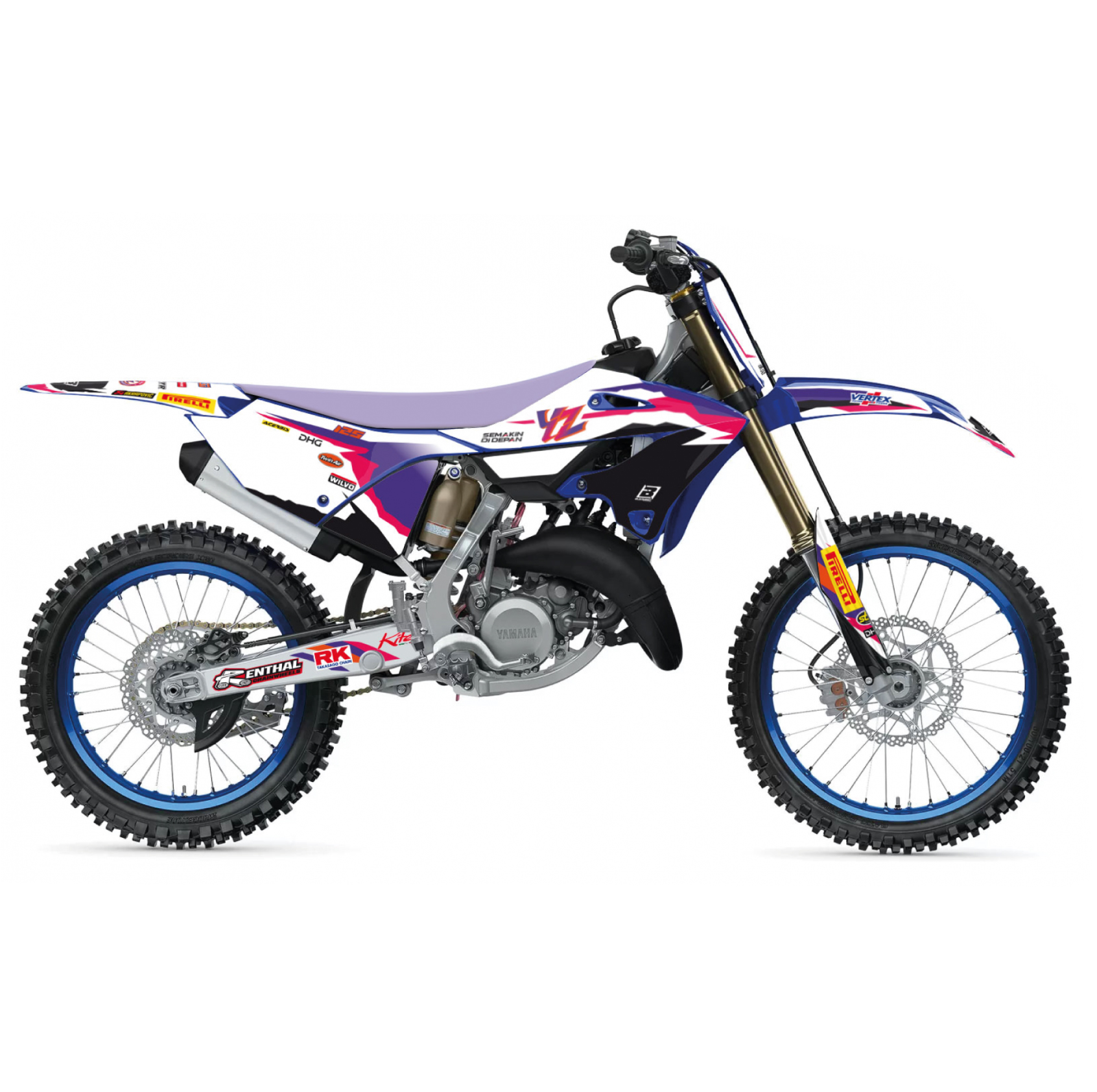 YZ125/250 REPLICA YAMAHA FACTORY, BLACKBIRD 2250R11/01 2022-25 GRAPHIC KIT image 1