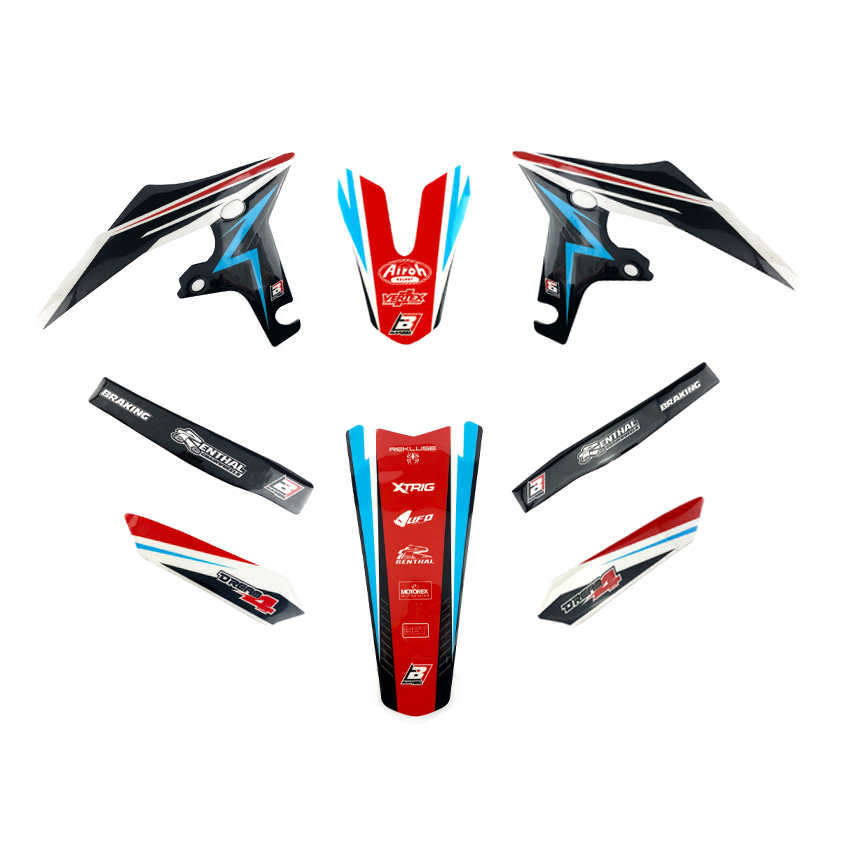 2022-25 XXF/XEF FANTIC DREAM 4 GRAPHICS, BLACKBIRD 2F02N DECAL KIT image 1