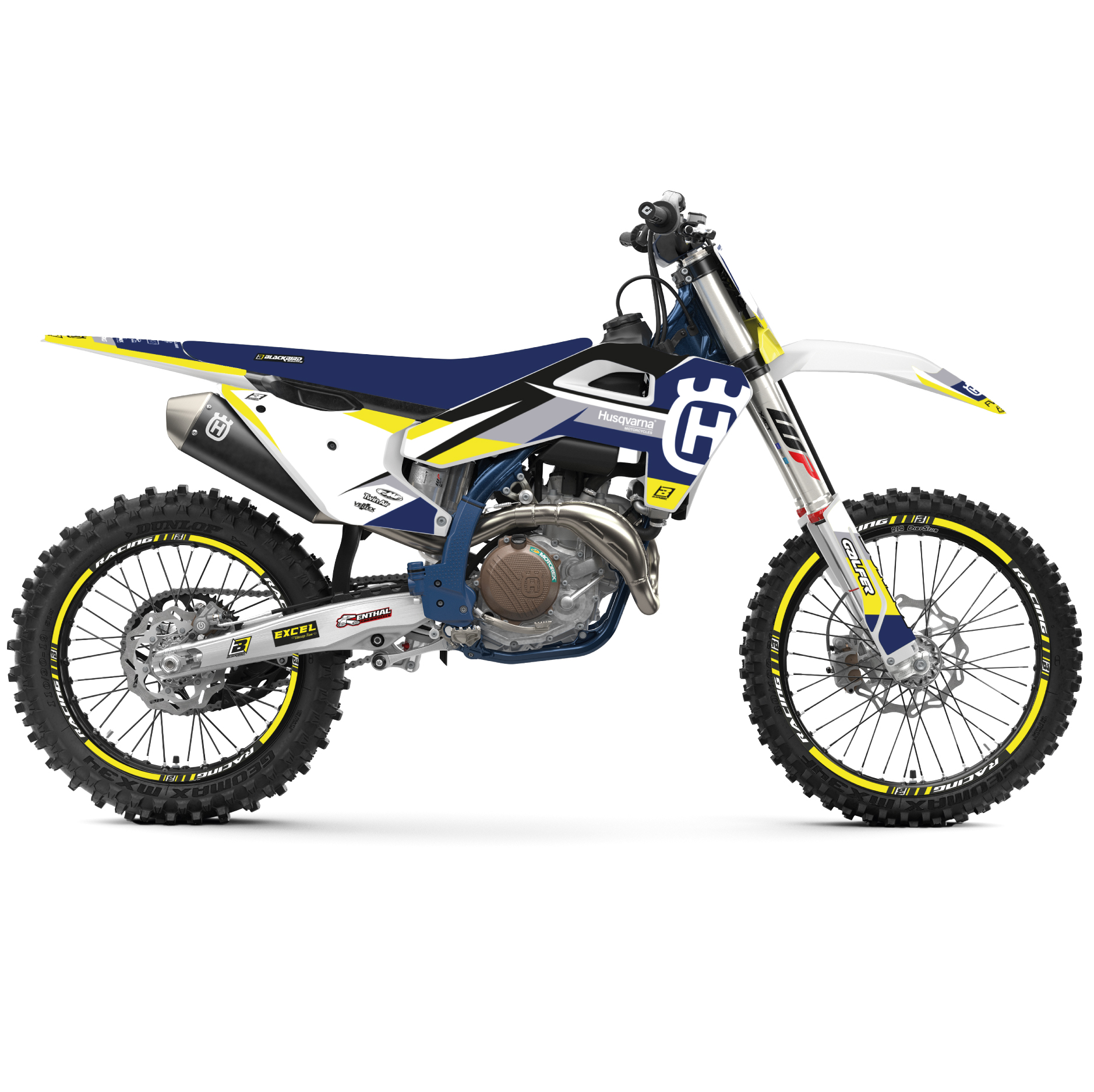 2025 HUSQVARNA FC/TC DREAM 5 CHROME EFX GRAPHICS, BLACKBIRD 2618ABCRO image 1