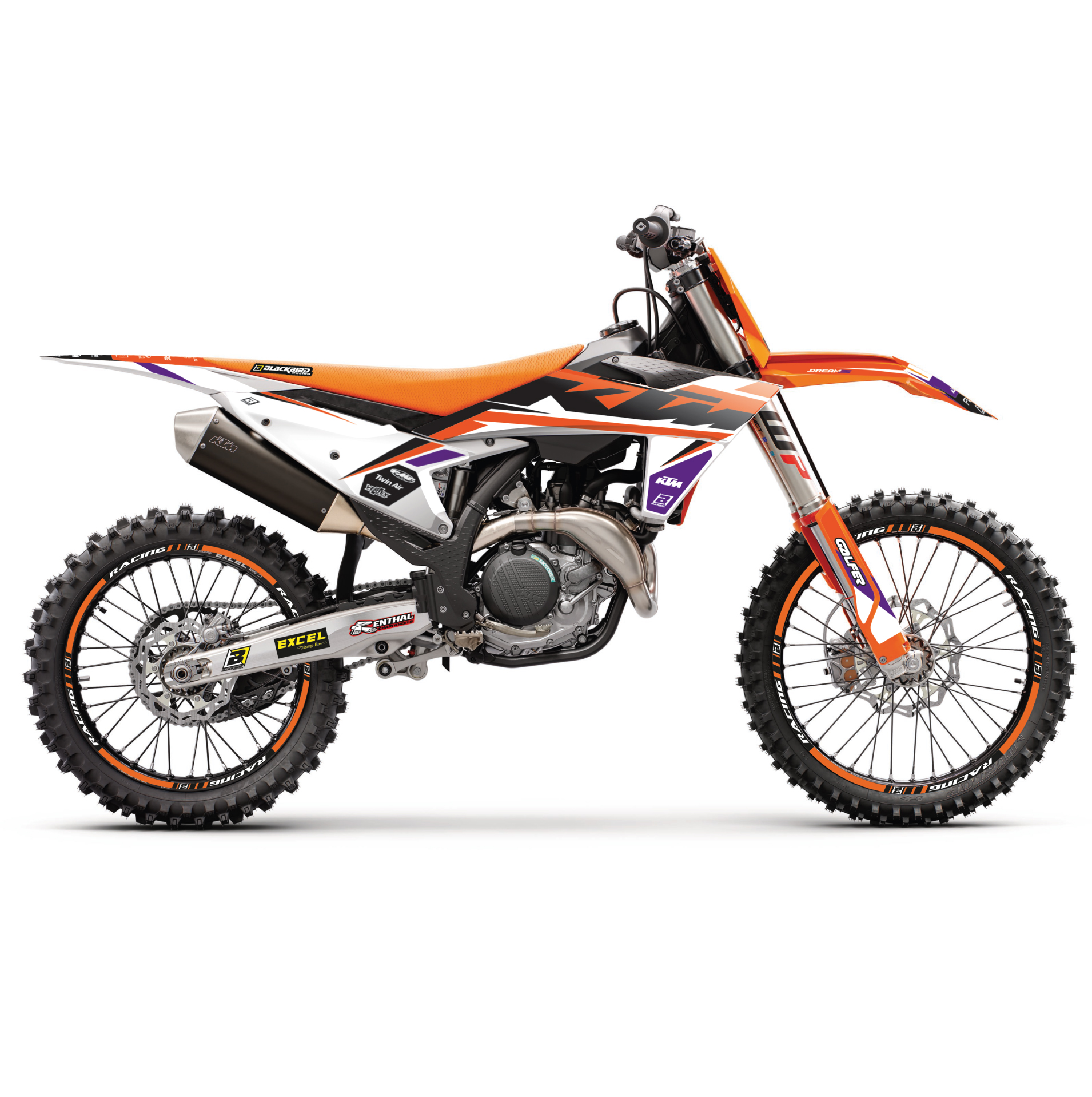 23-24 SX/SXF 24-25 EXC, KTM DREAM 5 BLACKBIRD DECAL KIT, 2548AB image 1