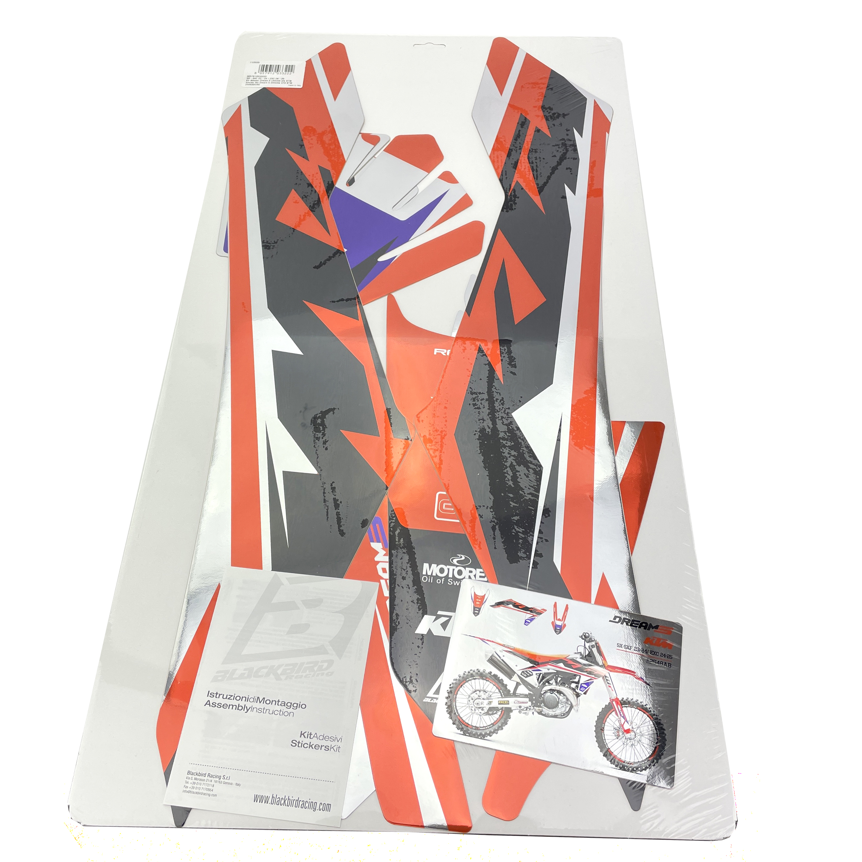 23-24 SX/SXF 24-25 EXC, KTM DREAM 5 CHROME EFX GRAPHICS, BLACKBIRD 2548ABCRO image 1