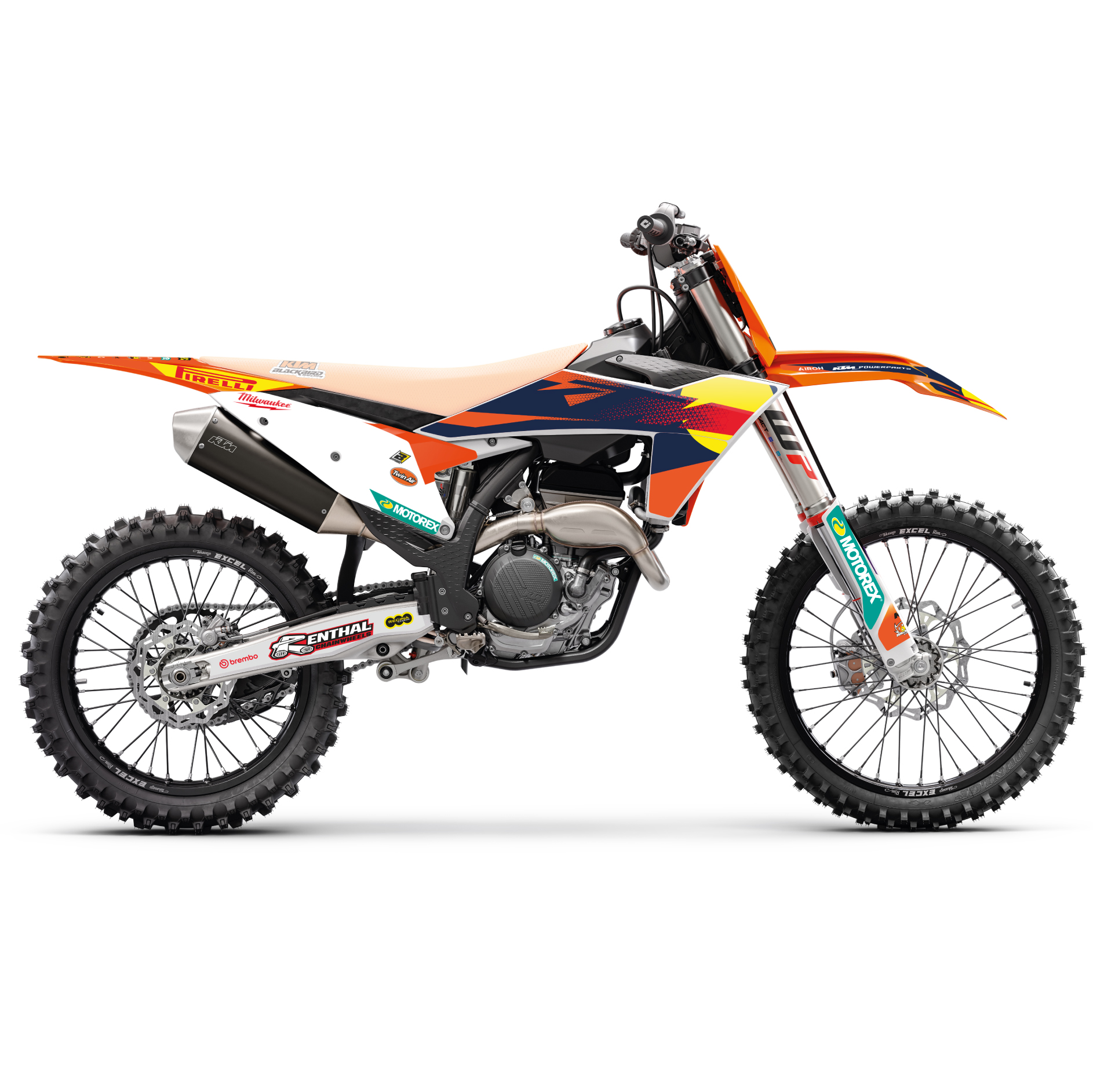 23-24 SX/SXF 24-25 EXC, KTM FACTORY BLACKBIRD DECAL KIT, 2548R23 image 1