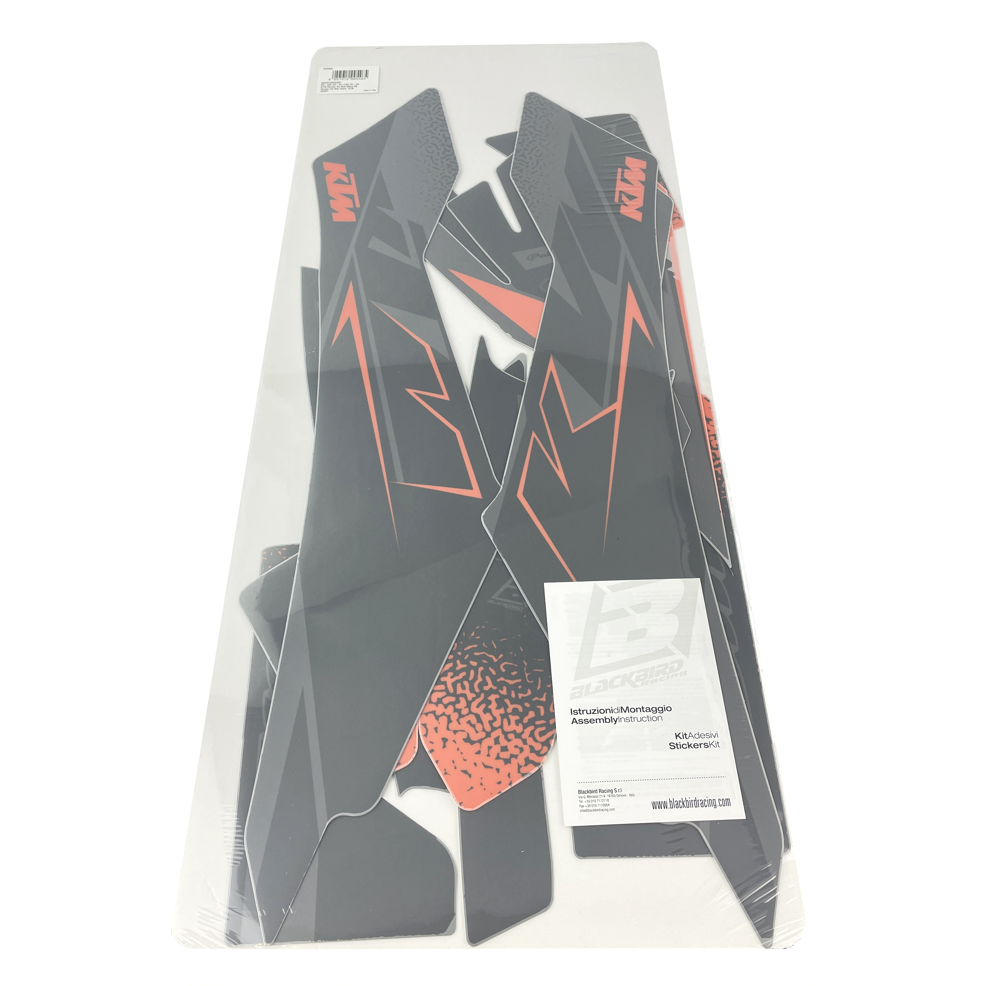 23-24 SX/SXF 24-25 EXC, KTM MATT BLACK BLACKBIRD DECAL KIT, 2548Y thumbnail 2