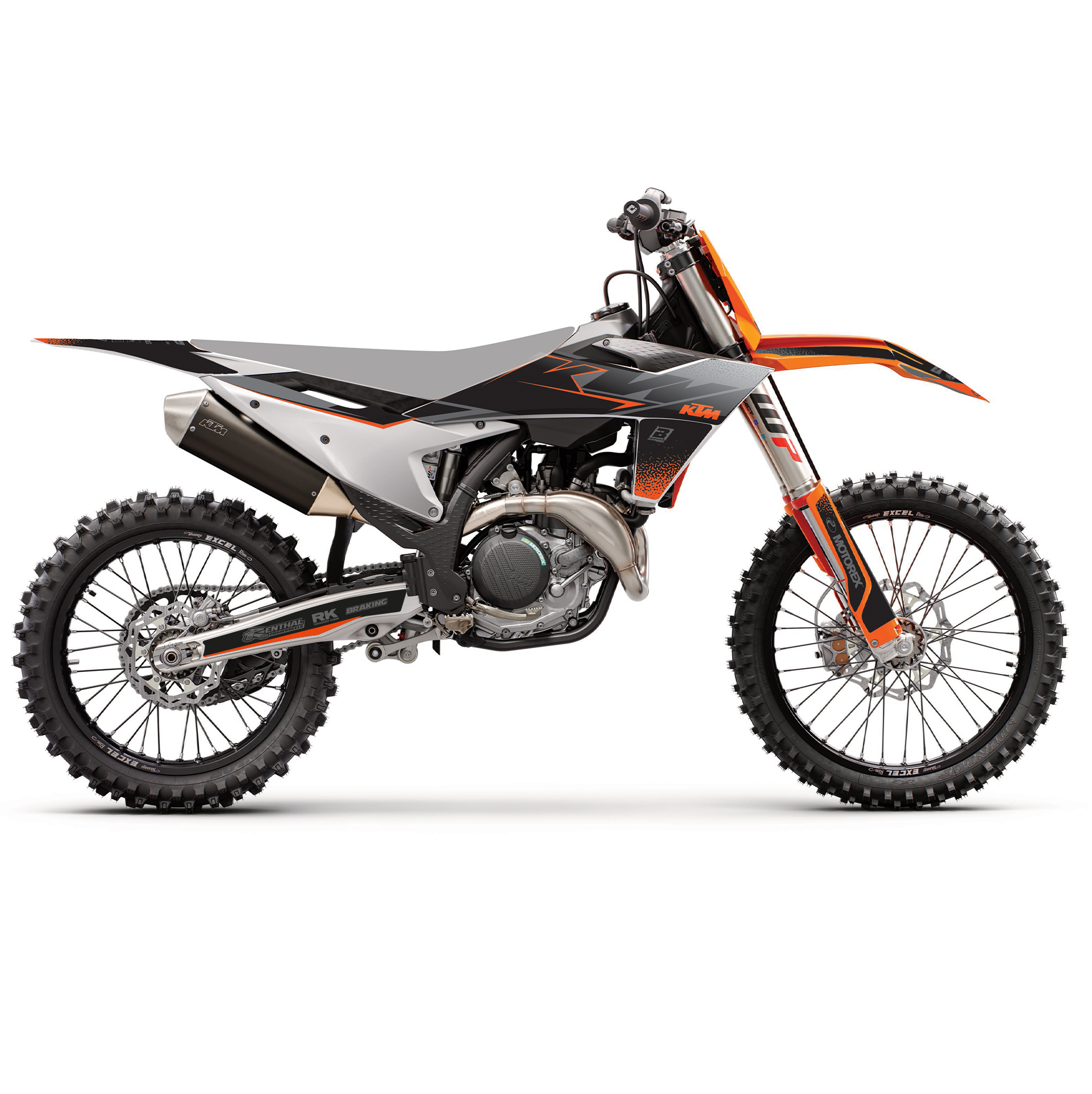 23-24 SX/SXF 24-25 EXC, KTM MATT BLACK BLACKBIRD DECAL KIT, 2548Y image 1