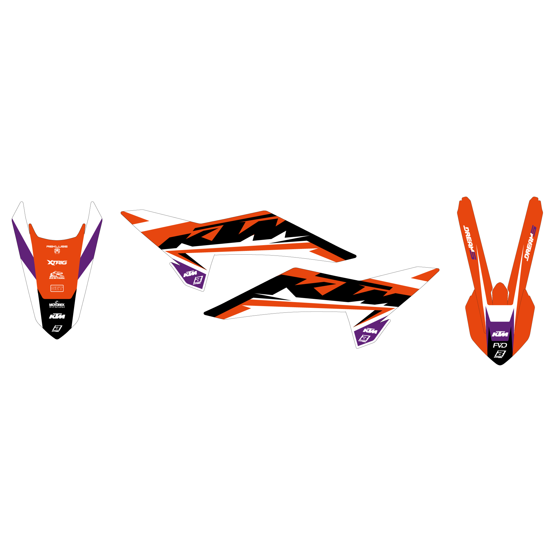 2025 KTM SX 85 DREAM 5 DECALS, BLACKBIRD 2551AB thumbnail 3