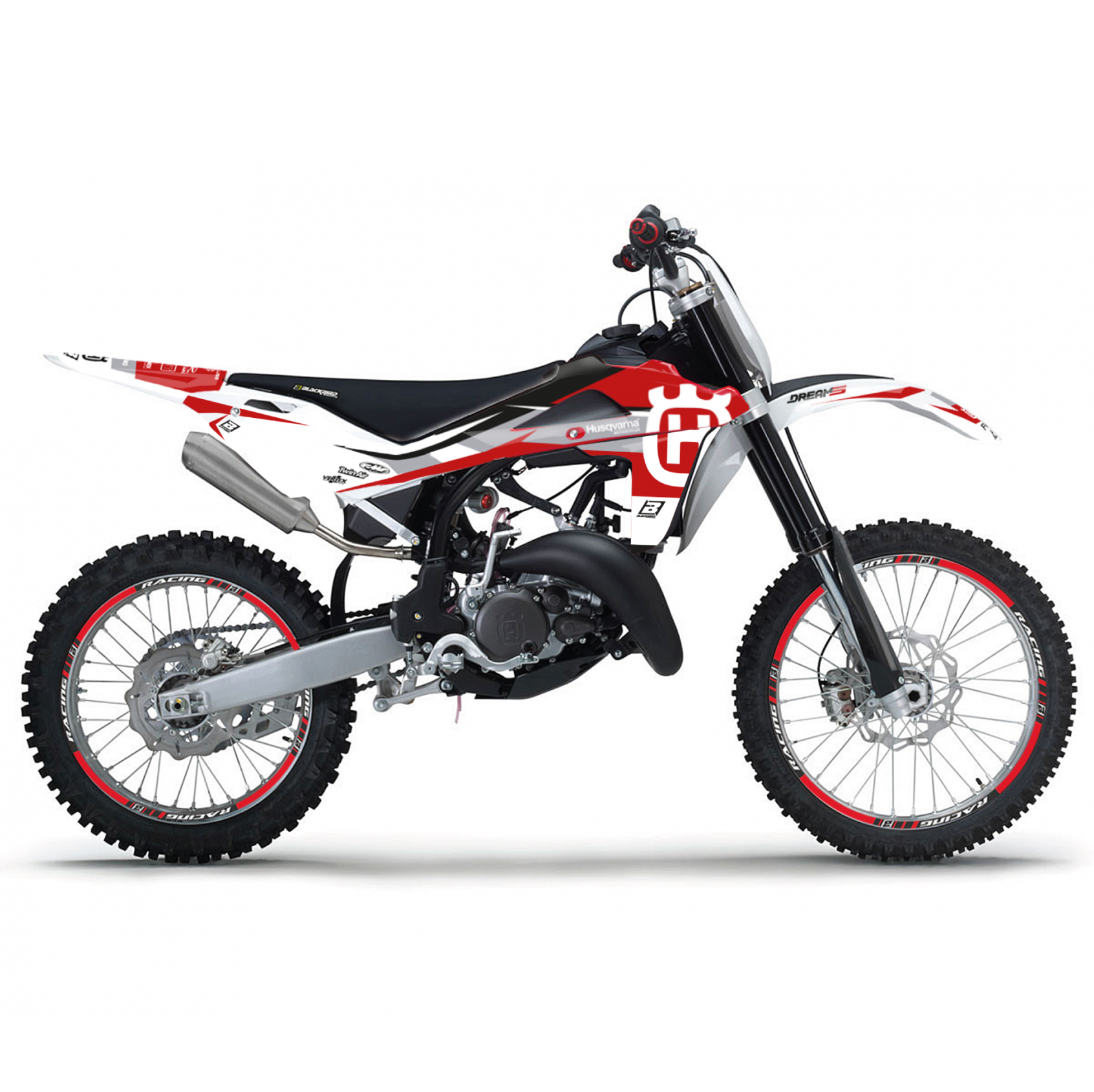 08-13 HUSKY DREAM 5 RED, BLACKBIRD DECAL KIT 2608AB, HUSQVARNA TE TC, CR WR image 1