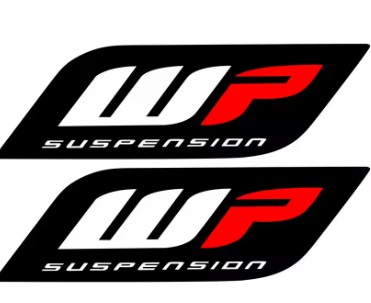 FORK DECAL KTM DUKE 200 390 690 990 1090 1190 1290 WP 3D WHITE POWER 210x50mm image 1