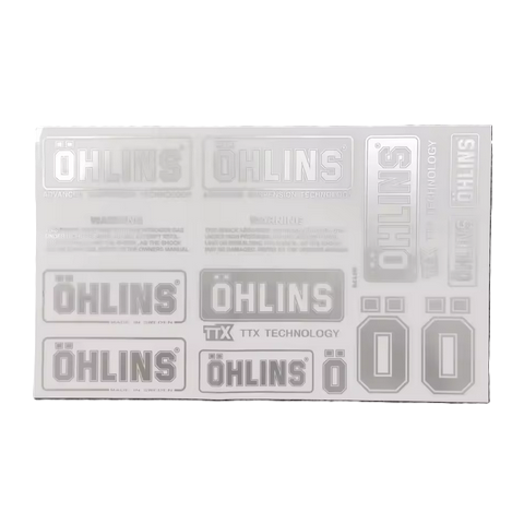 OHLINS SHOCK ABSORBER STICKERS DECALS SUSPENSION FRONT FORK image 1
