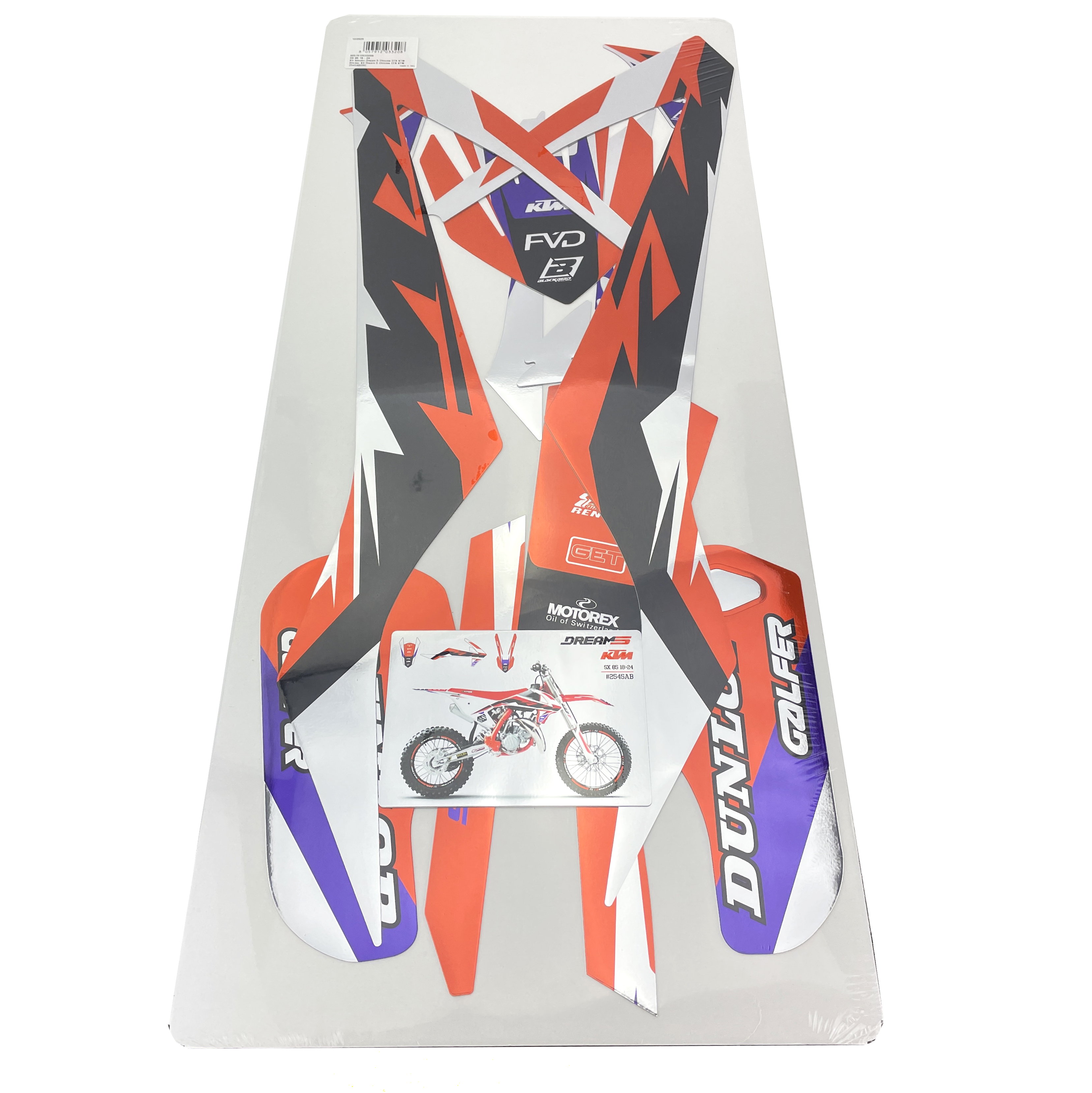 18-24 KTM 85 DREAM 5 CHROME GRAPHICS, BLACKBIRD 2545ABCRO image 1