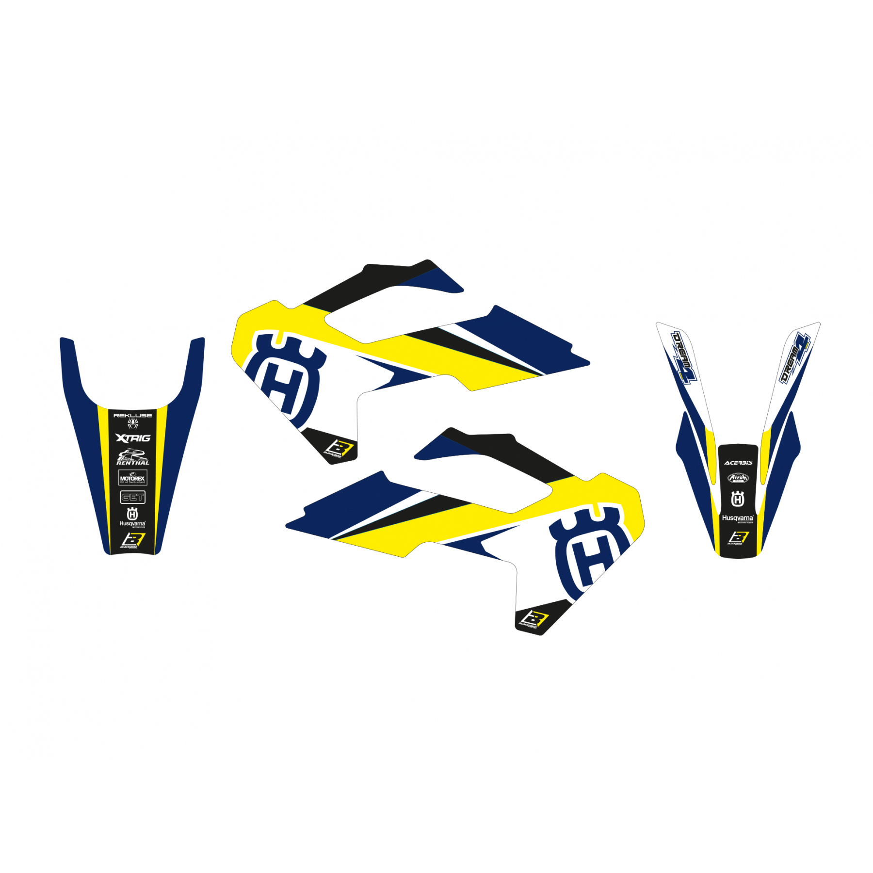 HUSQVARNA FC/TC DREAM4, BLACKBIRD DECAL KIT, 2616N thumbnail 2