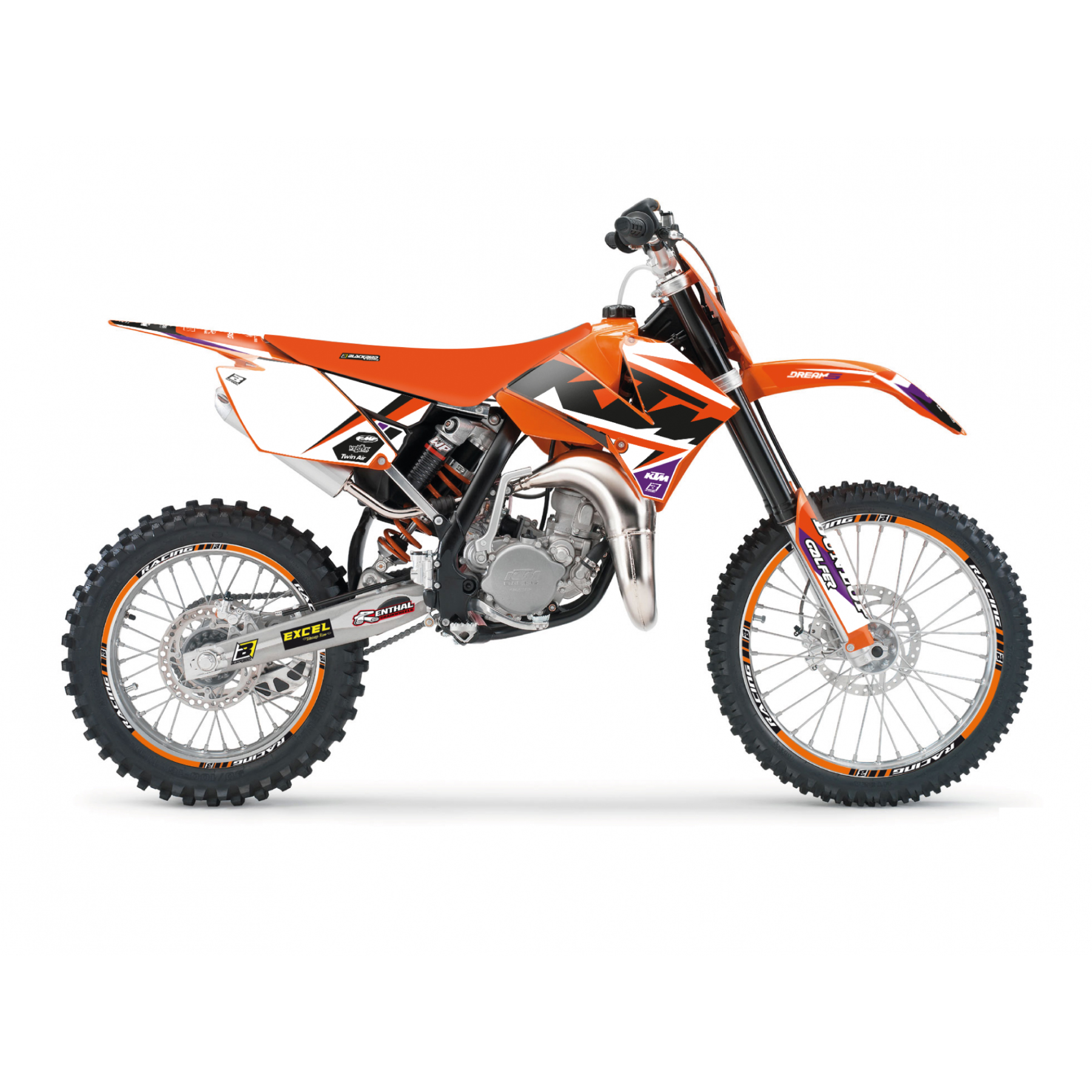06-12 SX85 KTM DREAM 5 DECALS, BLACKBIRD 2529AB