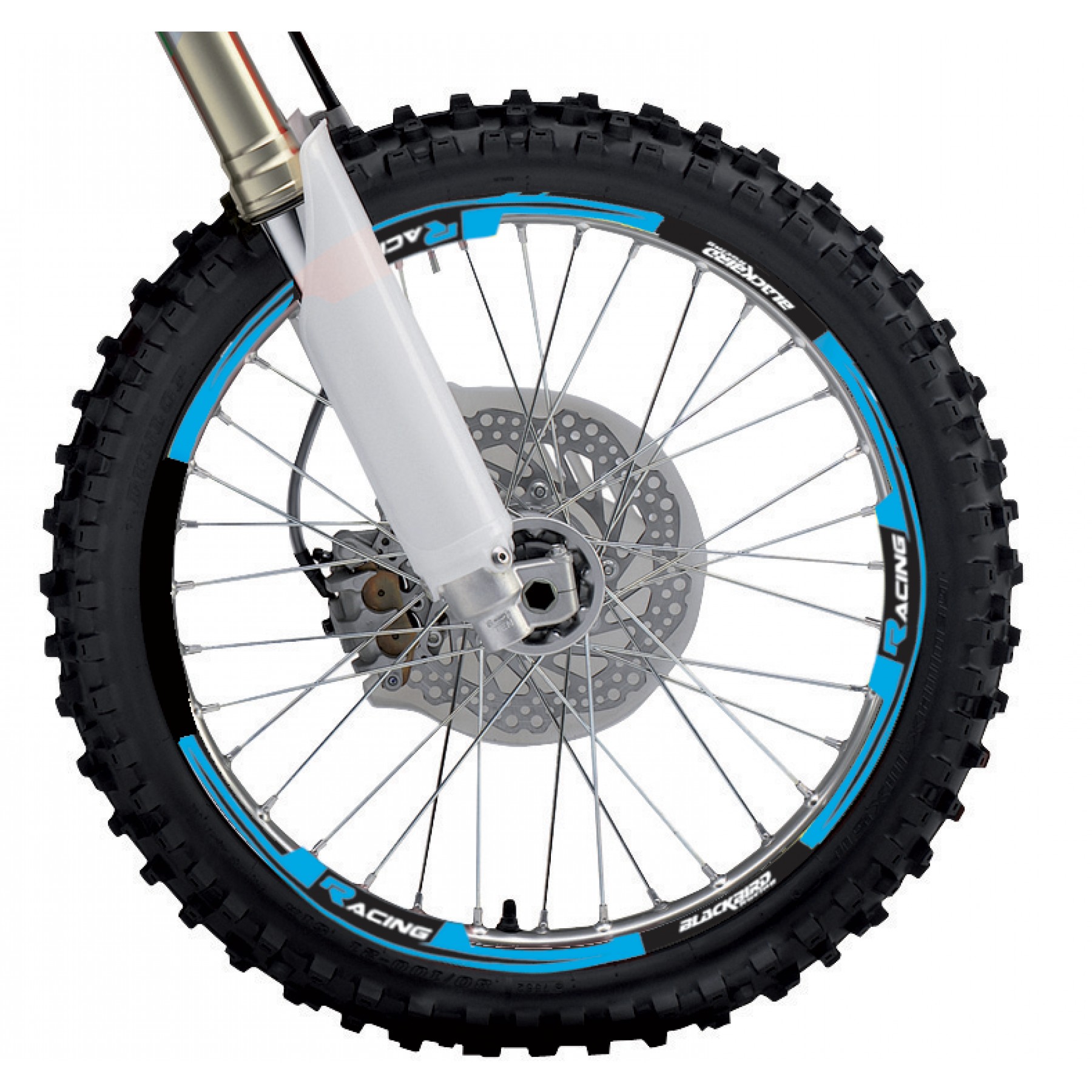 WING RIM STICKER FLO LIGHT BLUE, BLACKBIRD 5088/70 image 1