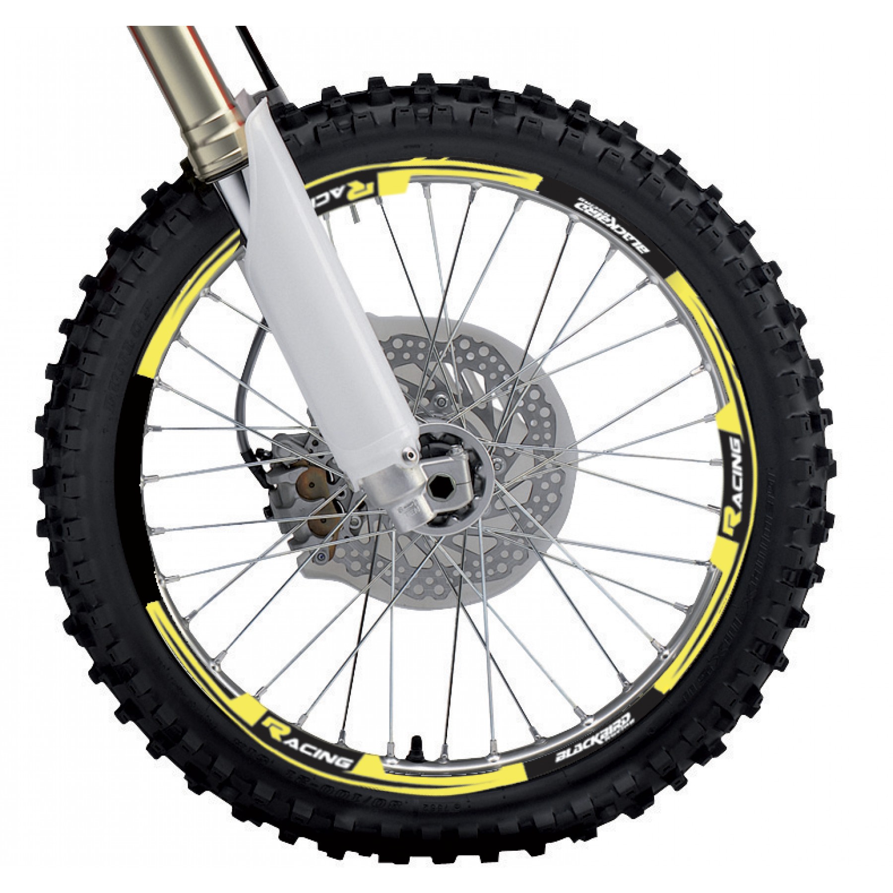 WING RIM STICKER FLO YELLOW, BLACKBIRD 5088/40 image 1