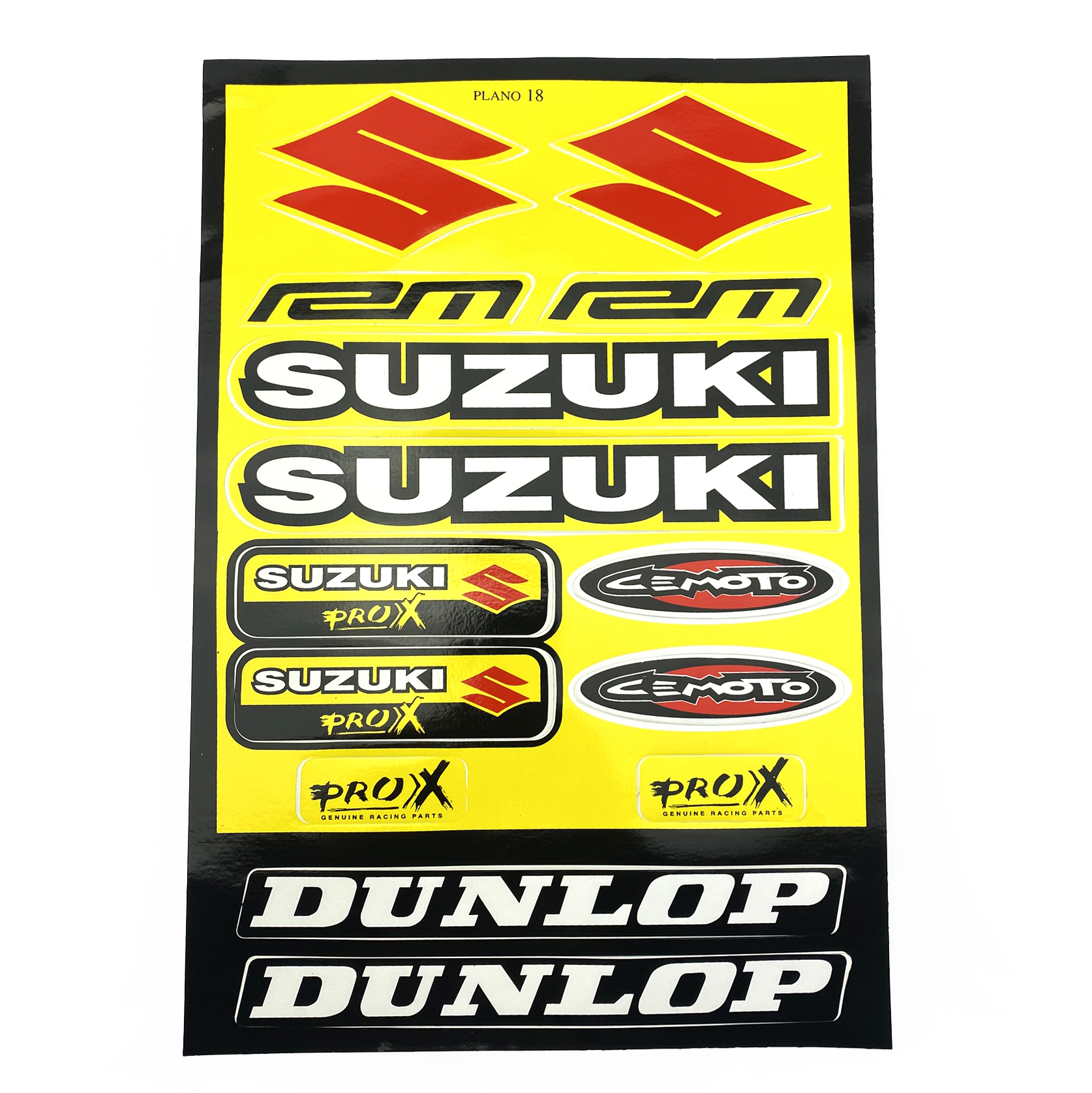 STICKER SHEET SUZUKI / DUNLOP, SIZE. 230mm X 330mm, 122008146 thumbnail 3