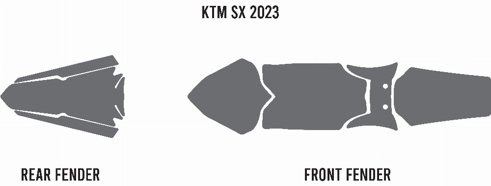 2023-25 KTM ANTI-MUD FOAM SET, TWIN AIR 177767405 image 1